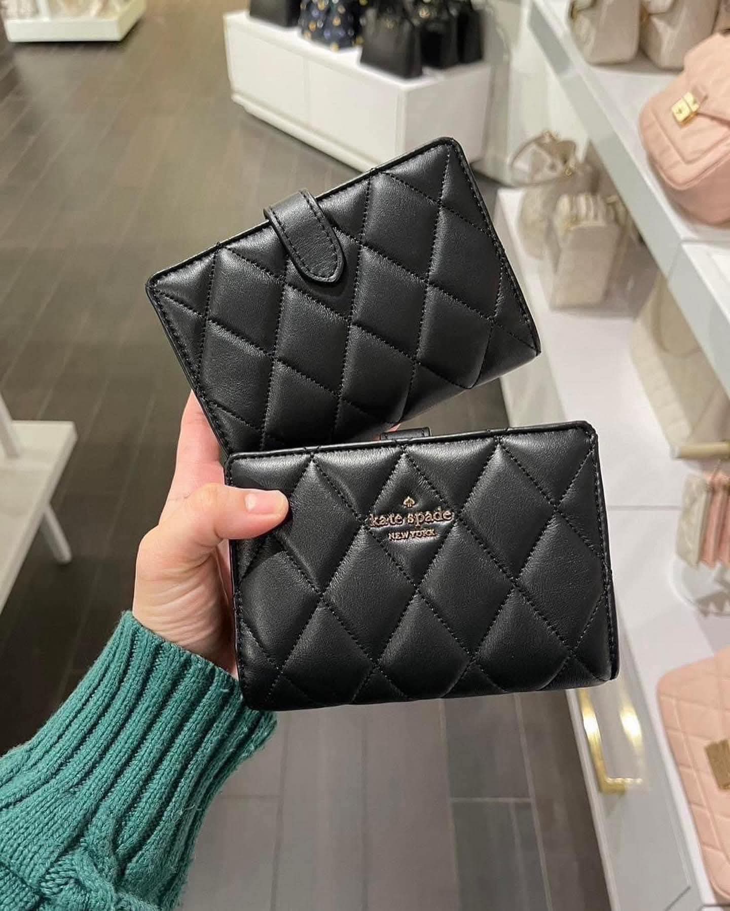 香港現貨-KATE SPADE NATALIA MED BIFOLD WALLET BLK