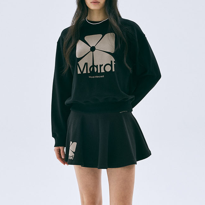 [Mardi Mercredi][ACTIF] SWEATSHIRT SQUARE FLOWER (3種)