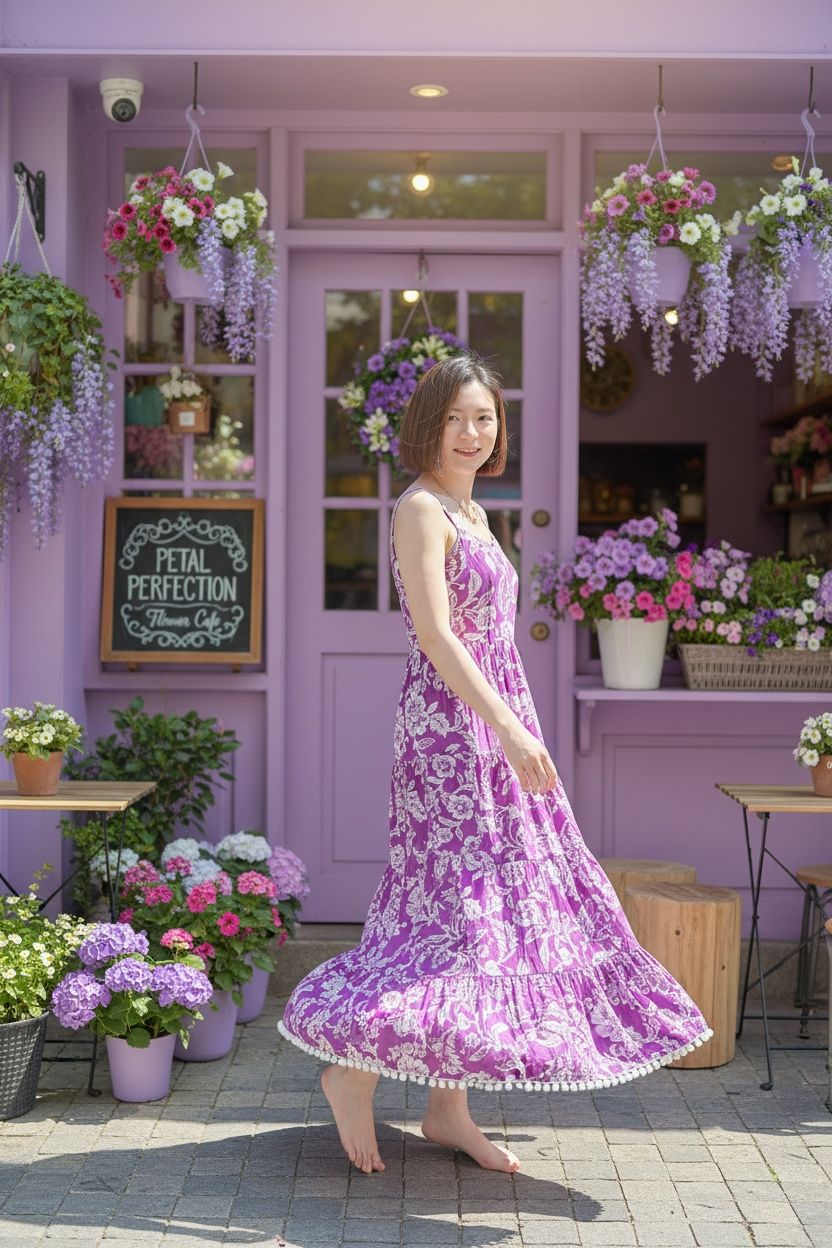 2148 Violet Pure Cotton ballball OP