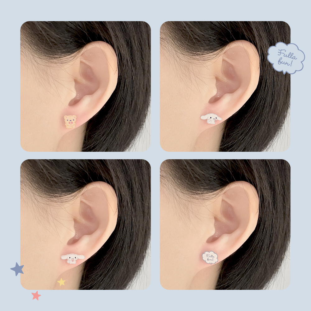 📦訂購 台灣限定 三麗鷗SanrioＸSTORY 故事銀飾 Cinnamoroll 系列 玉桂狗造型耳環