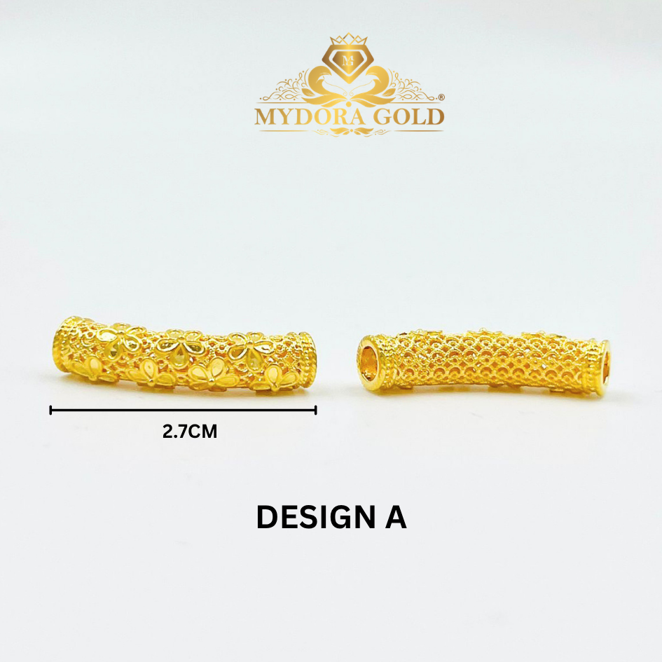 MYDORA Tube Bamboo Anyaman Full Gold (5G) l EMAS 916/22K