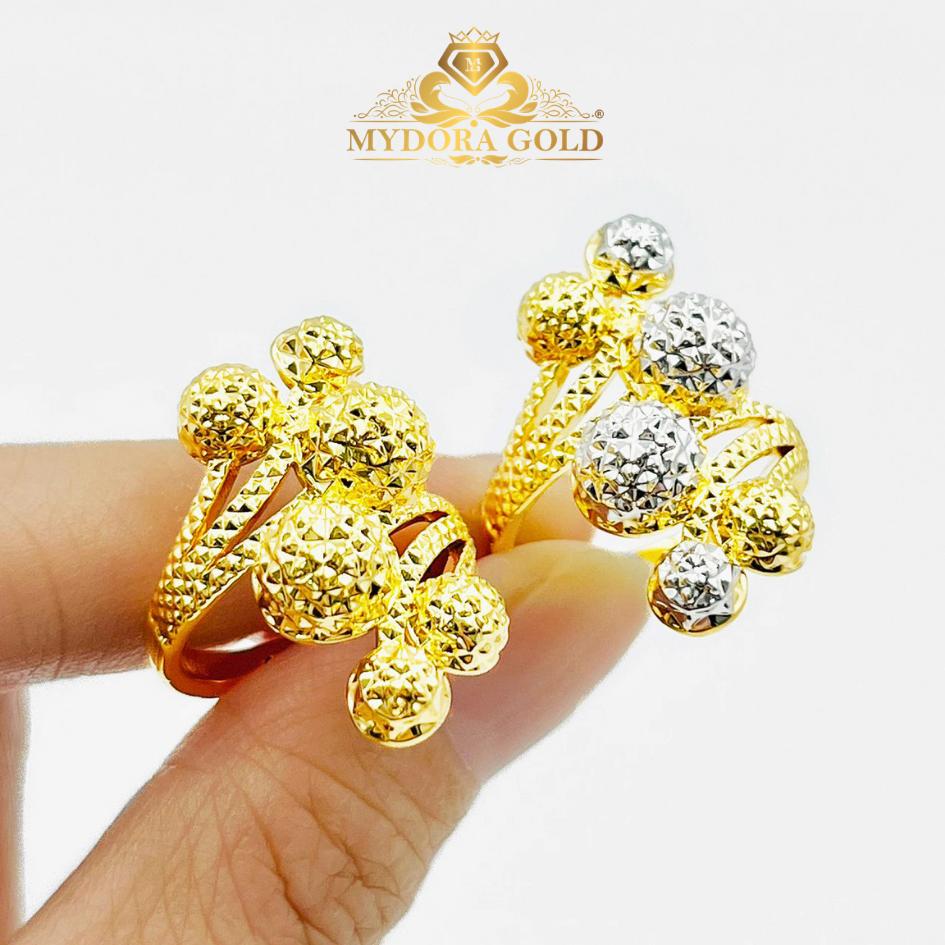 MYDORA Cincin Exclusive Boba Anggur Pahat 6 (5G) l EMAS 916/22K