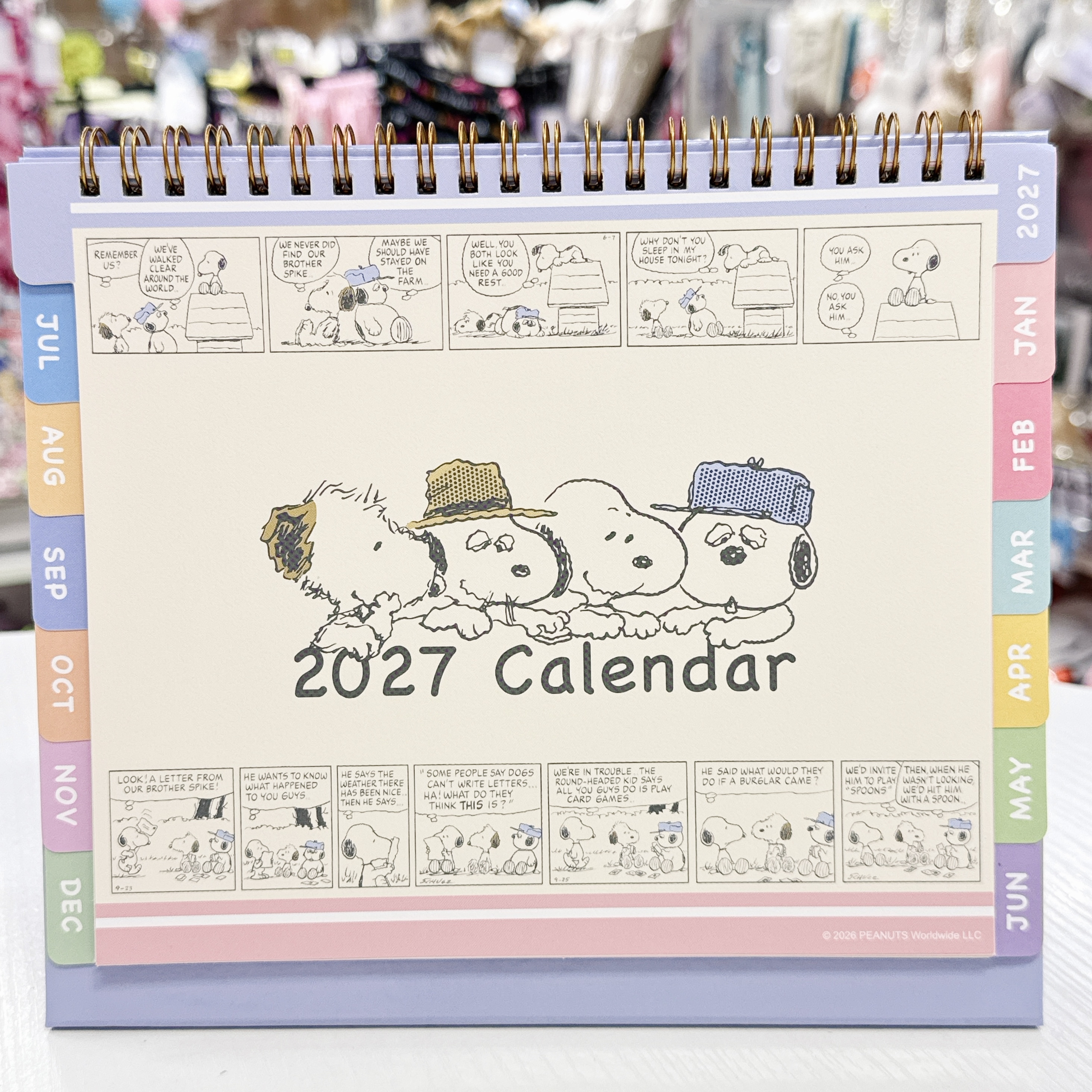 Snoppy香港版2027年座枱月曆 香港假期 農曆對照 21×22 cm