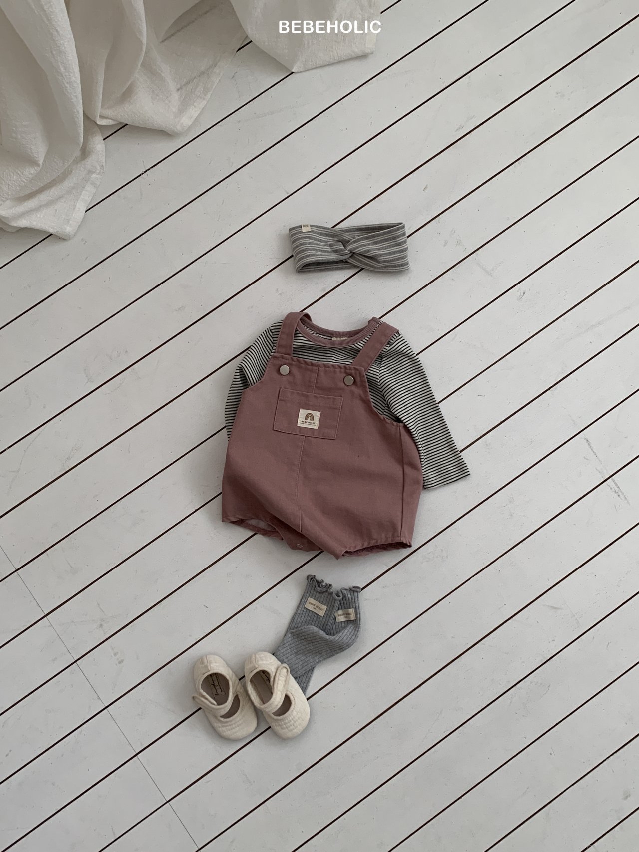 🌸預訂 韓國直送🌸🇰🇷BEBEHOLIC兩色口袋吊帶連身褲