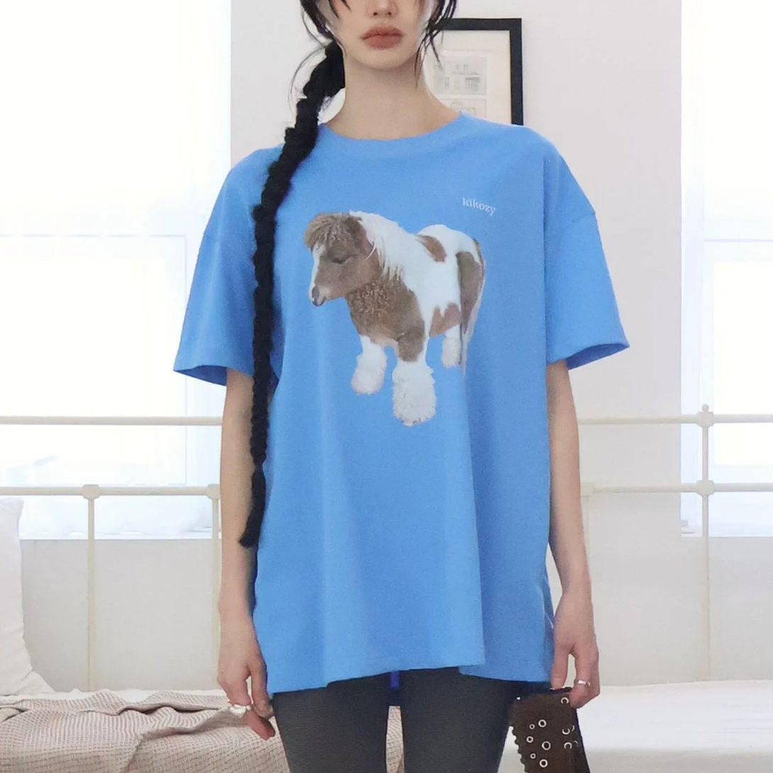 [kikozy] UNI Archive Pace Apple Short Sleeve T-shirt (3種)