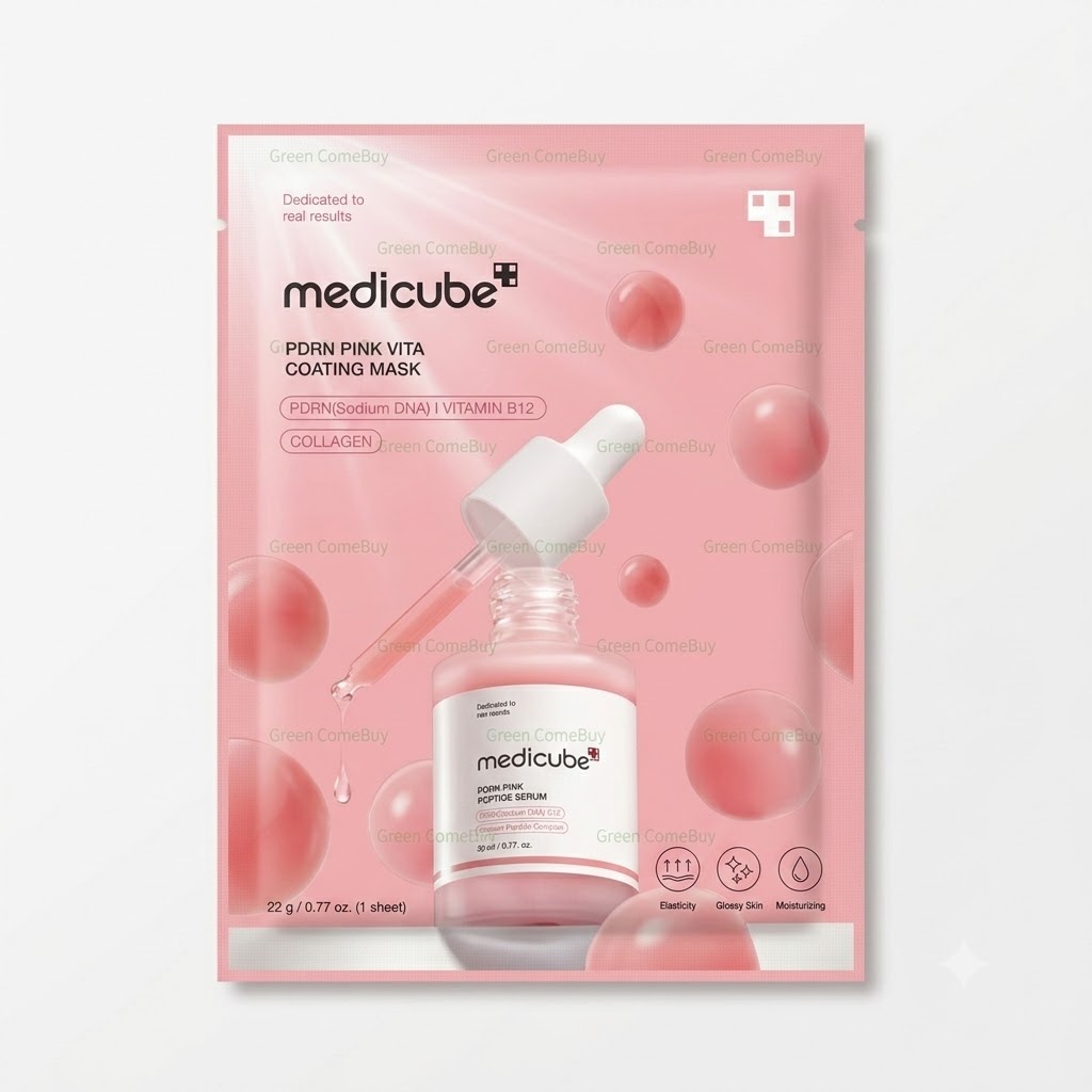 Medicube - PDRN粉紅B12濃縮面膜一片裝 2026新版