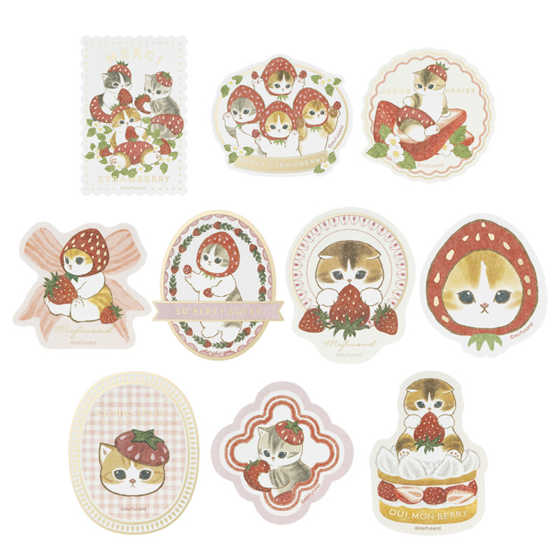 Mofusand 鯊魚貓 貼紙｜預訂