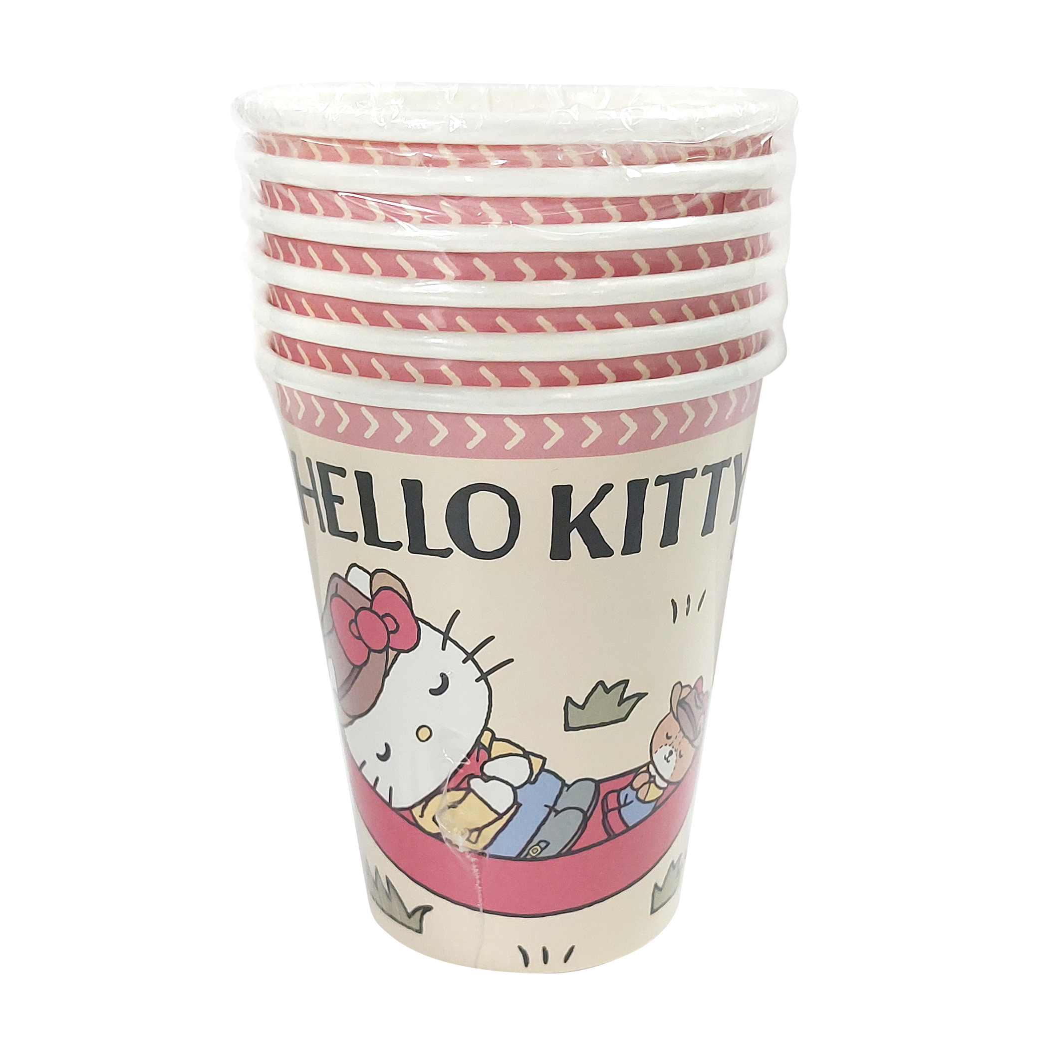 Sanrio 吉蒂貓 特級厚紙杯 9oz 6件裝 [Sanrio 許可產品]  Sanrio Hello Kitty Paper Cups 9oz 6pcs [Licensed by Sanrio]