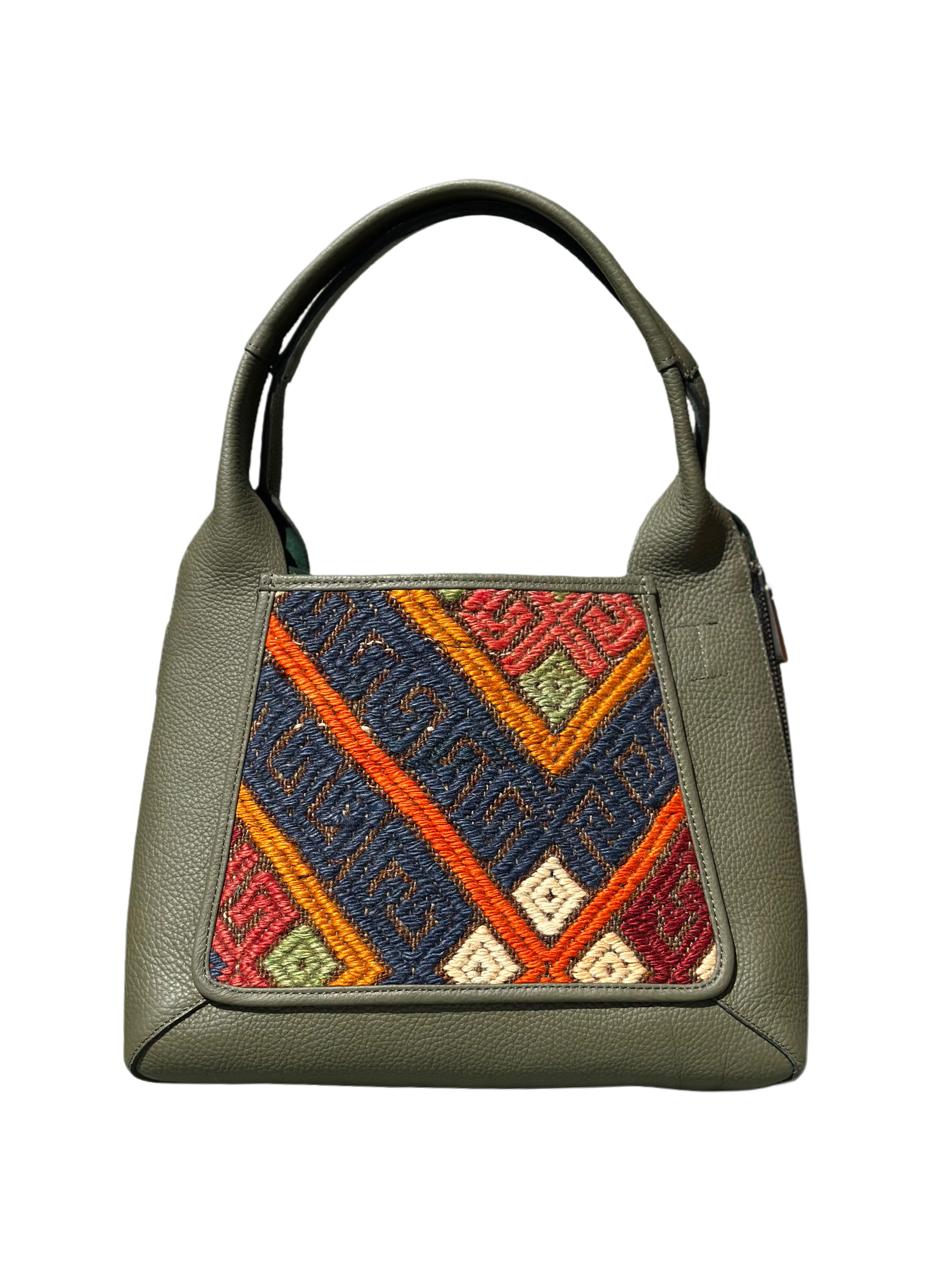 K29 土耳其真皮地氈手袋（墨綠色）