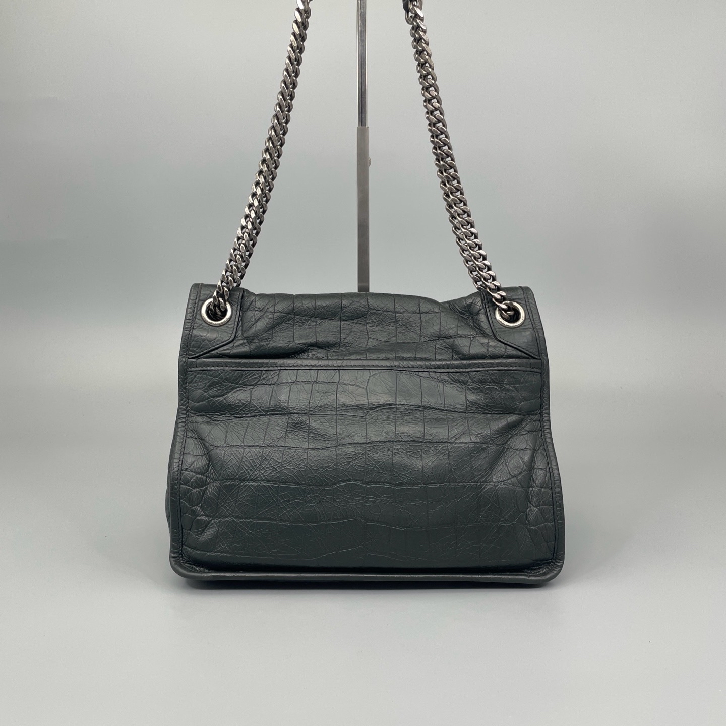 【預訂貨品】YSL 深綠色D扣Niki包 