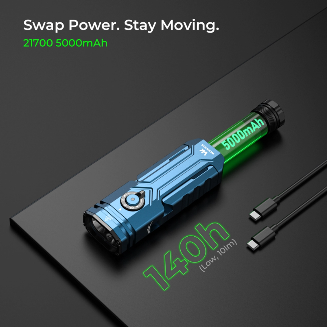 WURKKOS HD02 PRO 5-in-1 Tool Light
