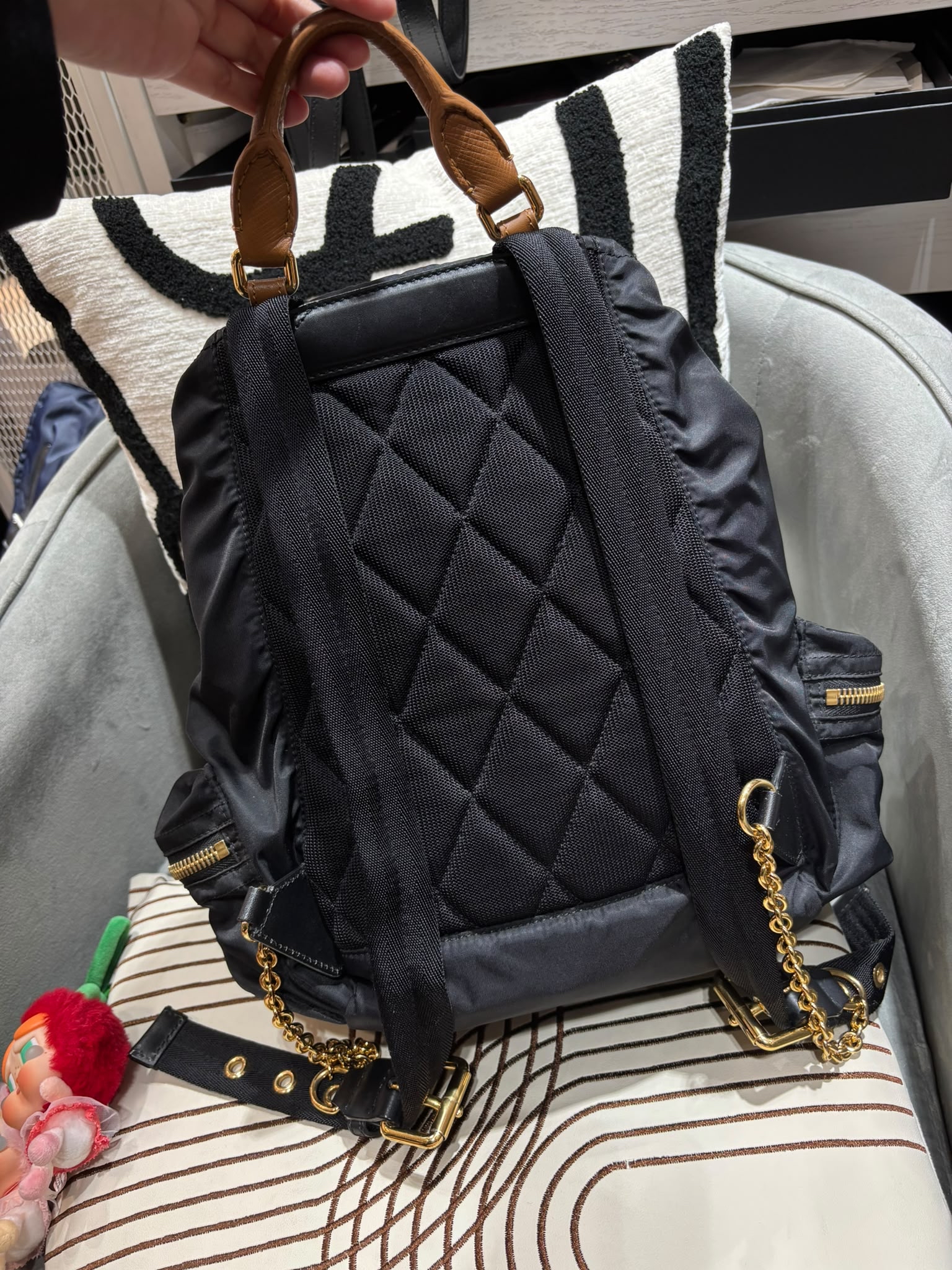 Burberry Nylon Backpack 100%Authentic, 98%New ✅Dust Bag