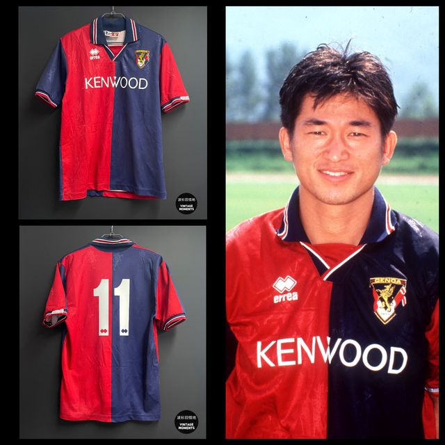 熱拿亞94/95主場三浦知良GENOA HOME KAZU SİZE L | 波衫回憶地VINTAGE