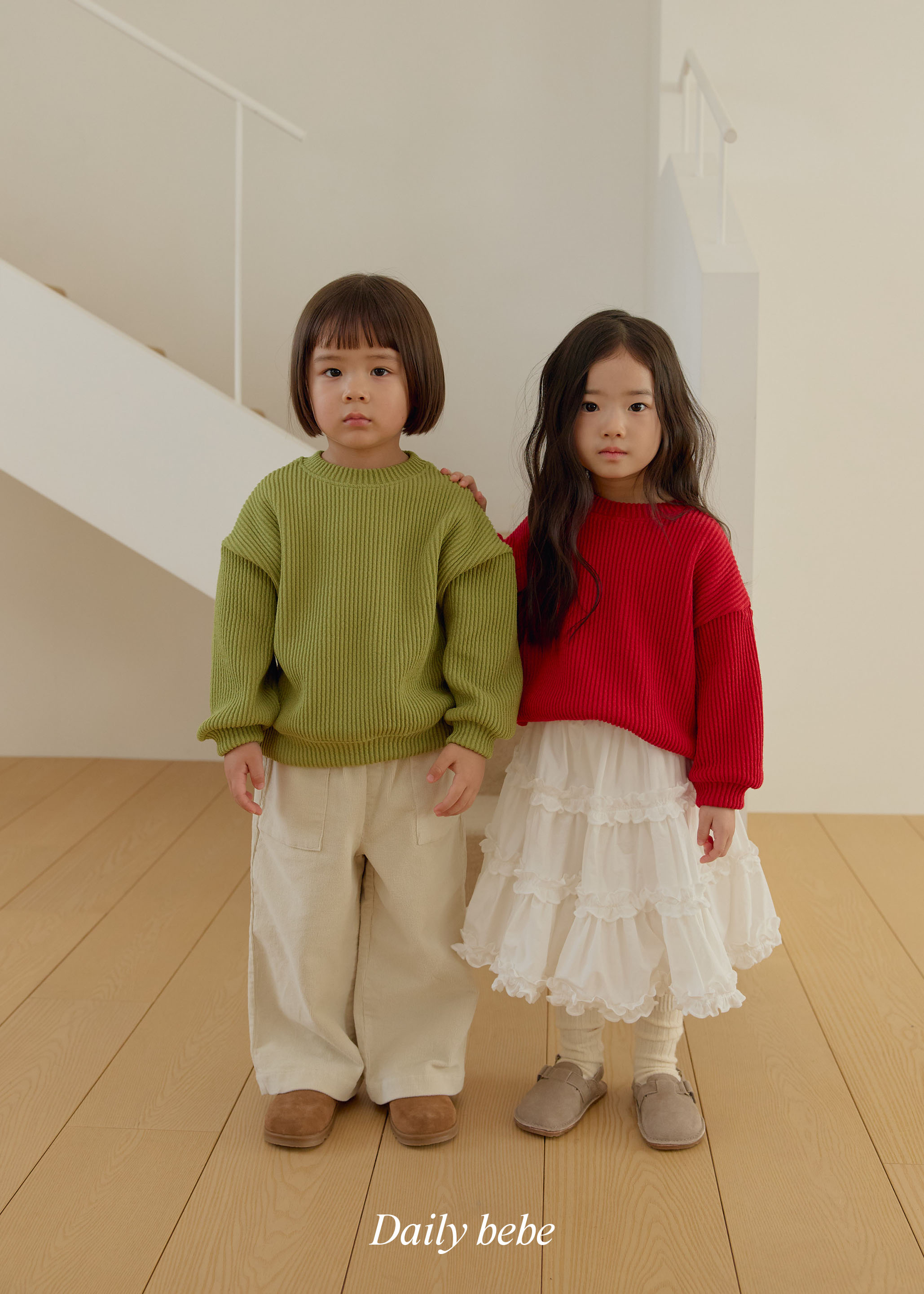 Dailybebe | Chunky Ribbed Sweatshirt