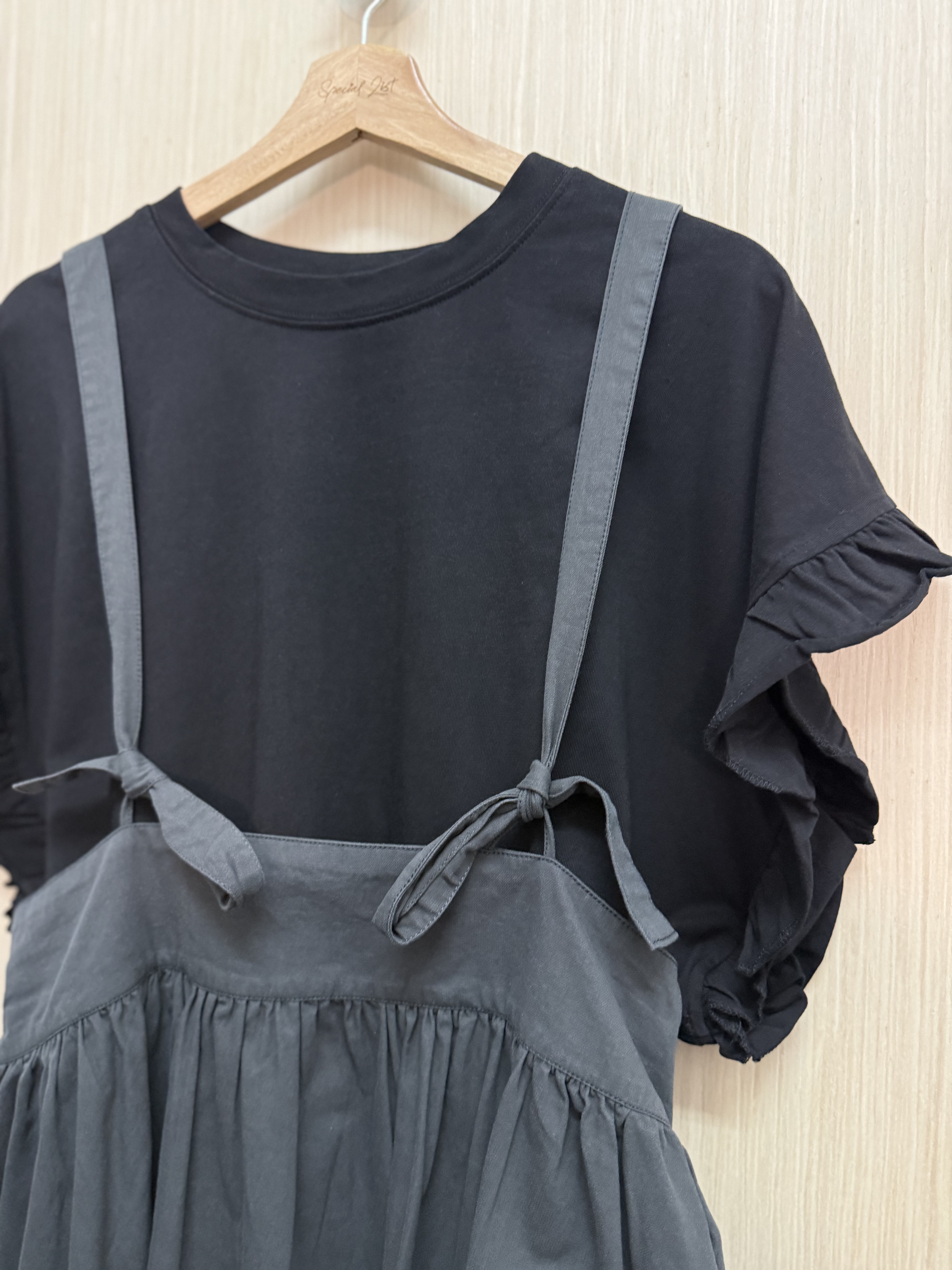 後綁結修腰吊帶𝐎𝐏𝐒（炭灰）