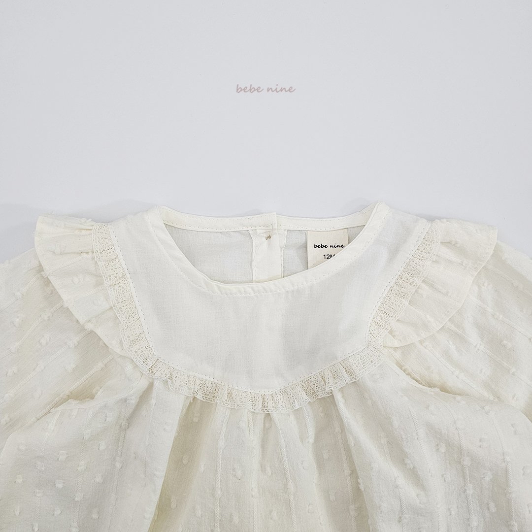 🌸預訂 韓國直送🌸🇰🇷Bebenine兩色荷葉花邊闊領上衣燈籠褲套裝