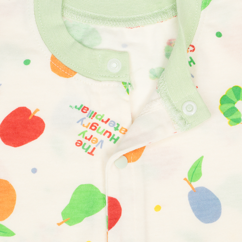 🇯🇵預訂 日本直送🇯🇵好餓的毛毛蟲滿印象牙色短袖連身服