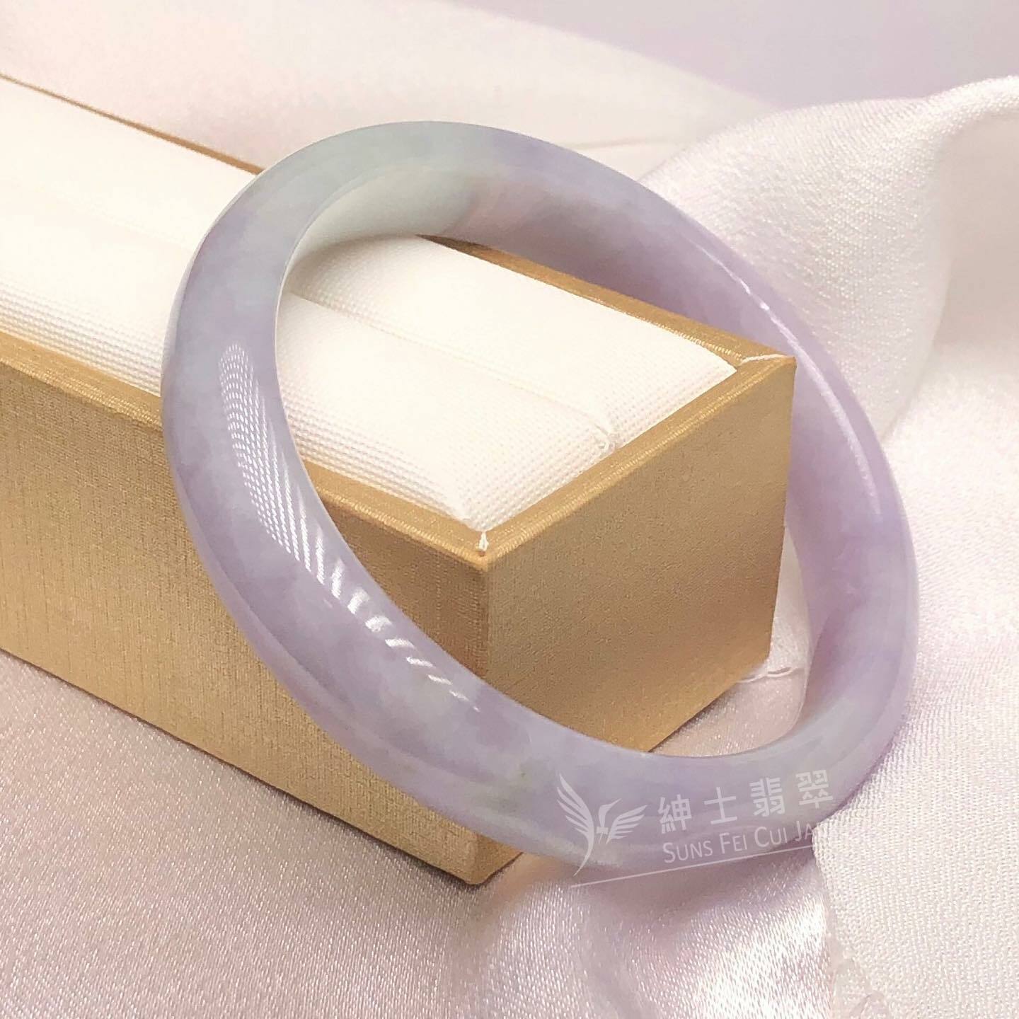 大馬坎藍紫春彩福鐲 54.4mm