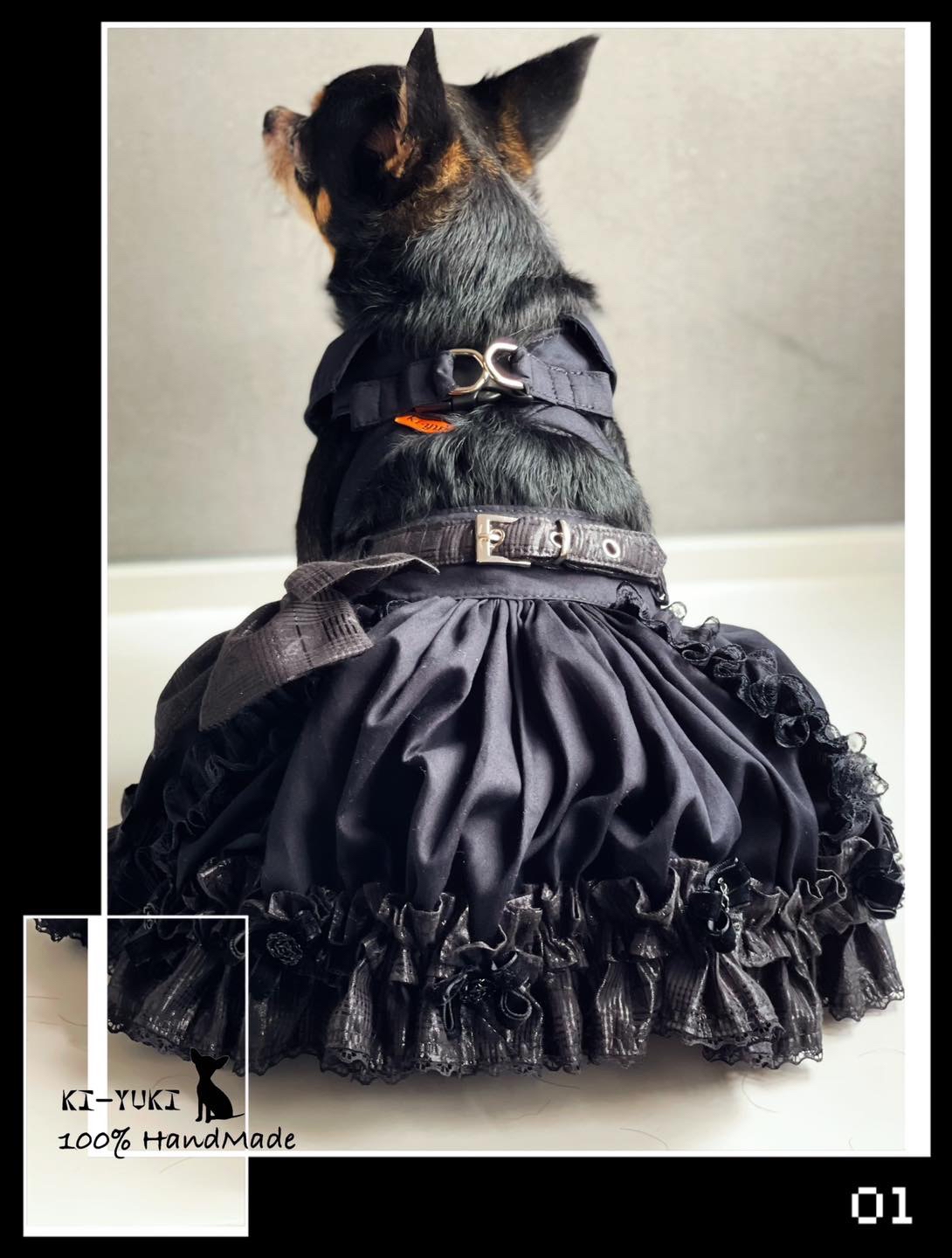 原創設計手作 寵物胸背帶 暗黑主題造型胸背帶