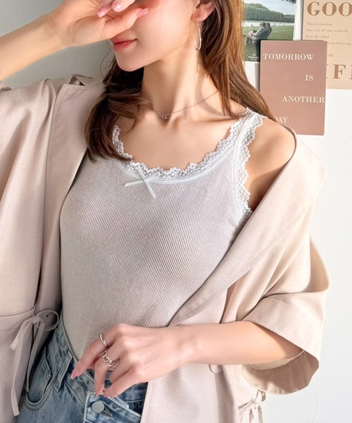清貨價🔥🇯🇵mily bilet 蕾絲邊蝴蝶結Bra Top [兩色]