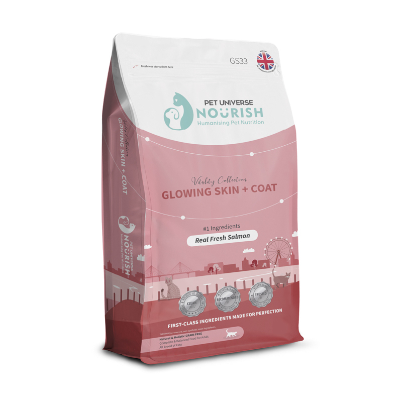 Pet Universe Nourish 皮膚配方貓糧 - 新鮮三文魚 1KG