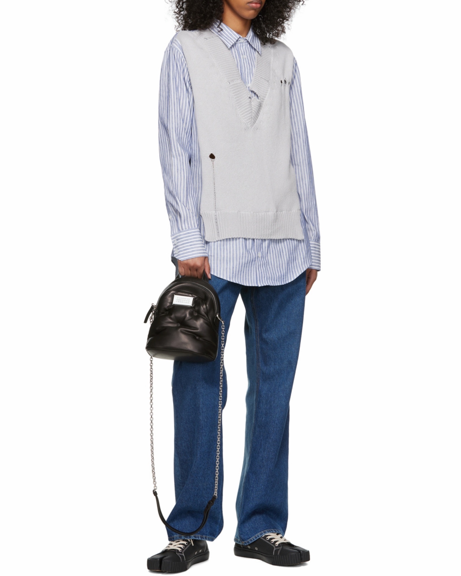 Maison Margiela 女士 數字logo襯墊雙肩包均碼碼17cm*12cm*21cm 