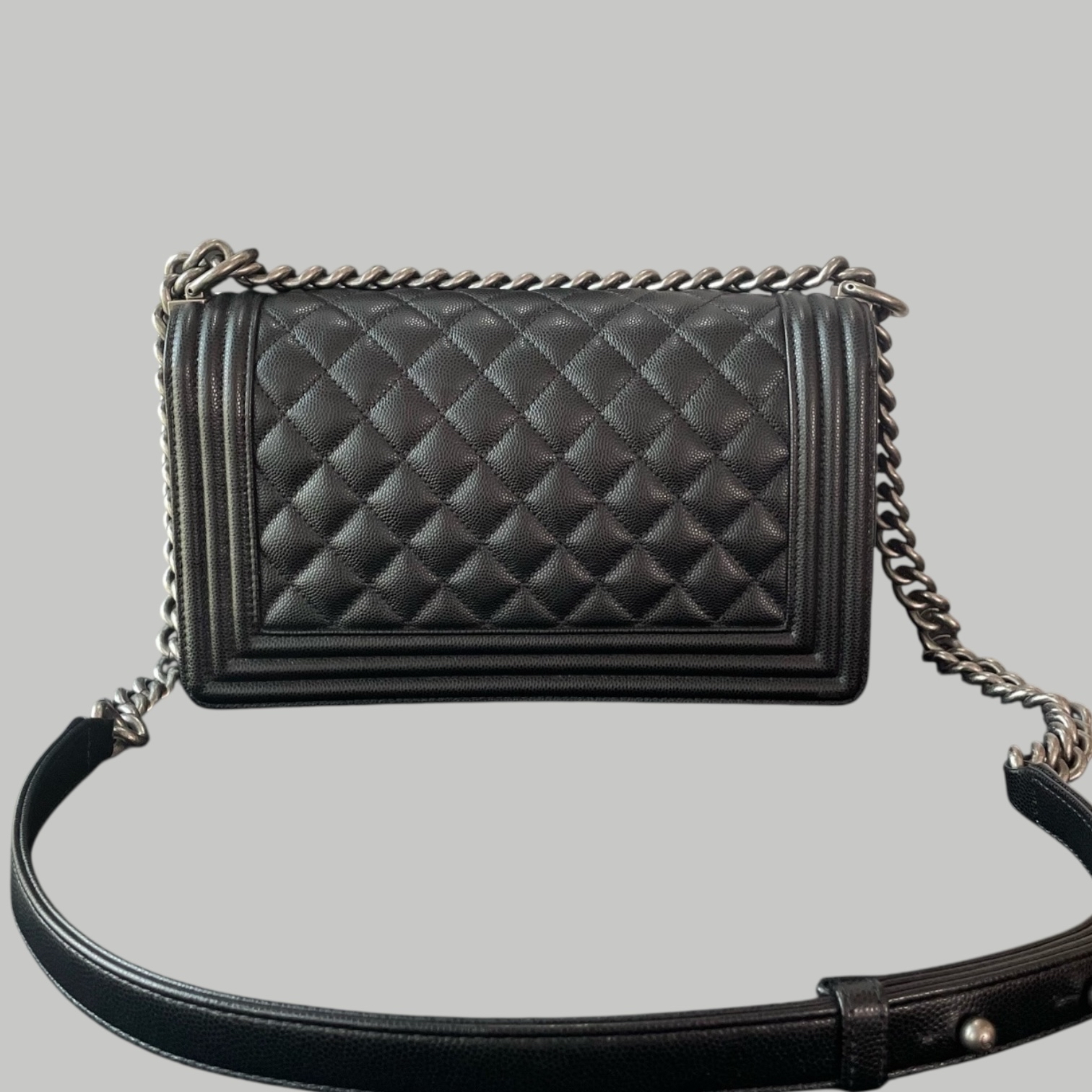 Chanel Caviar Leboy 荔枝皮