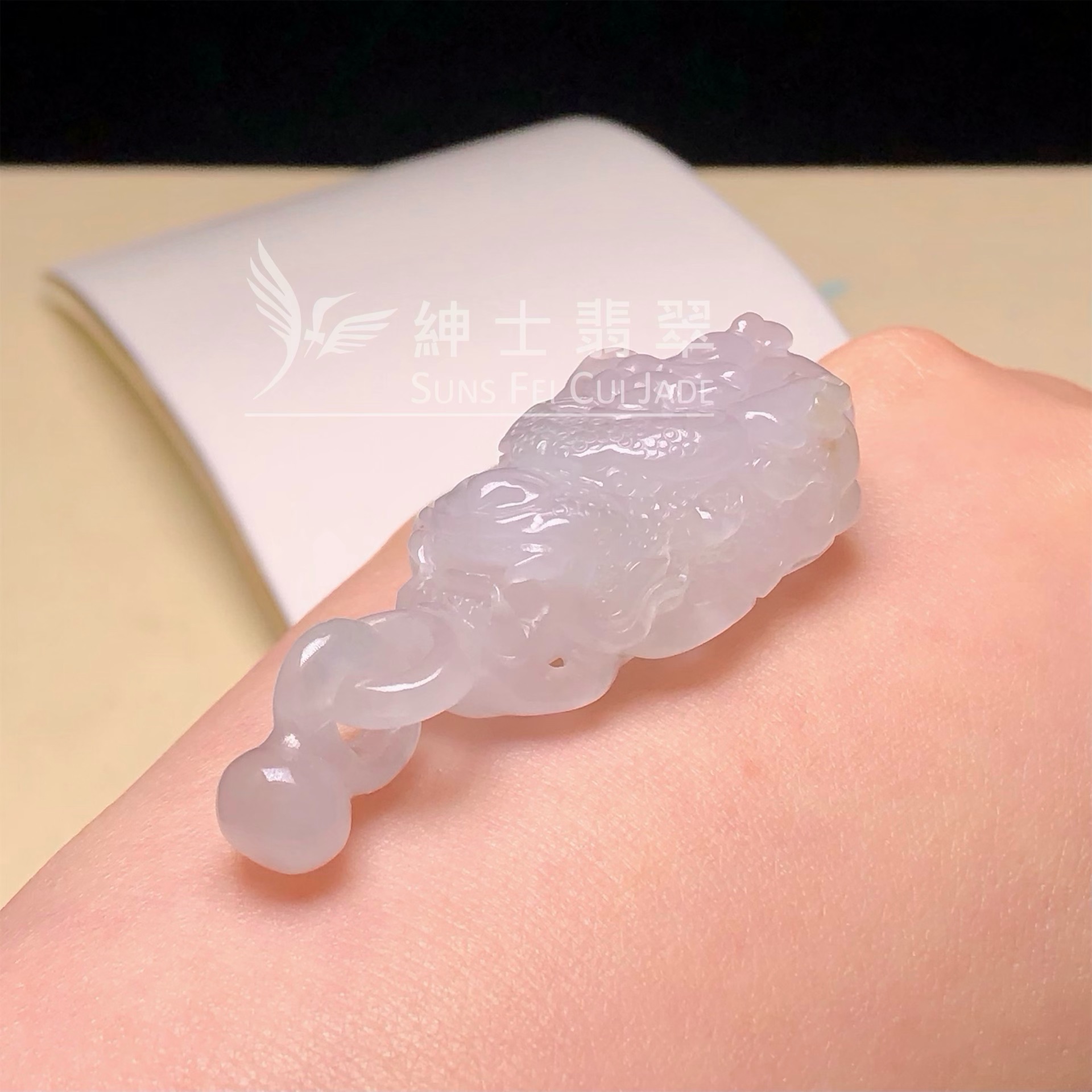B07923 糯冰龍頭吊墜