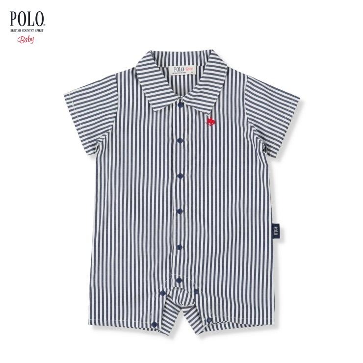 🇯🇵限量預訂 日本直送🇯🇵Polo Baby小馬刺繡直條短袖連身服