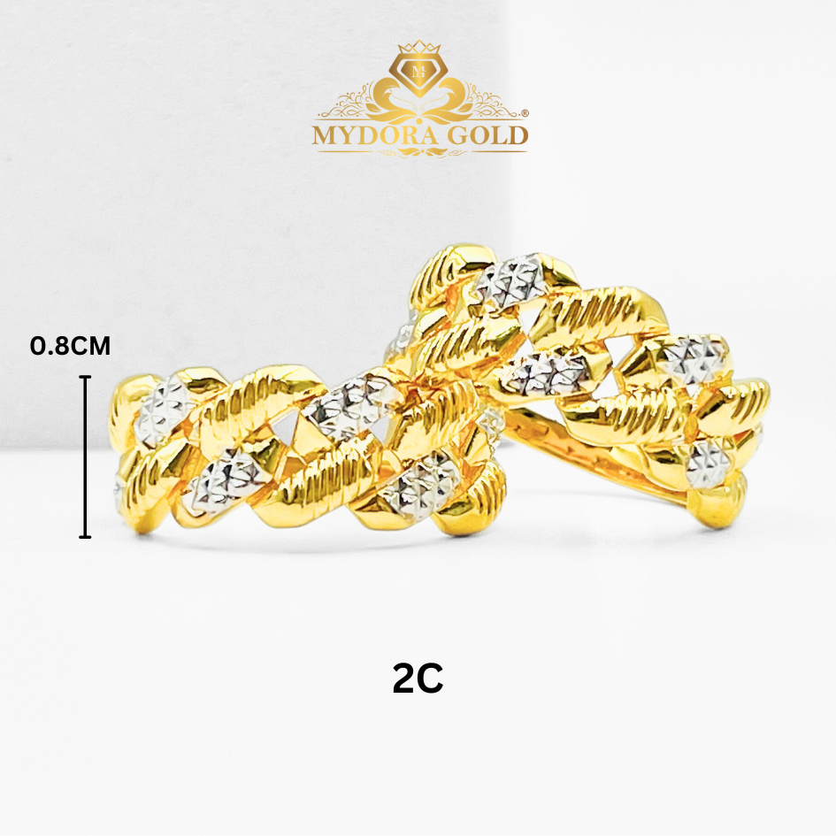 MYDORA Cincin Adira Paddy (5G) l EMAS 916/ 22K