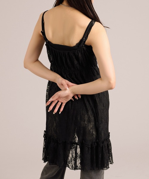 Lace抽繩吊帶外搭【JOT003】