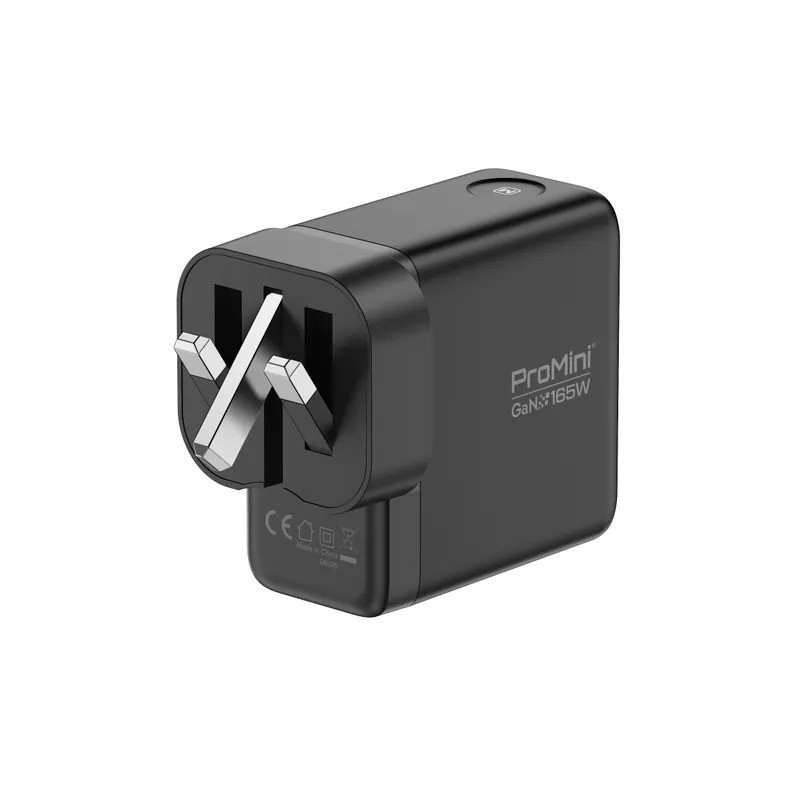 Magic-Pro ProMini #GF165P Ultra UI顯示PD3.1 GaN 165W摺疊三腳快速充電器
