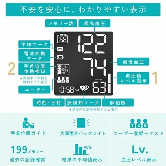 多利科 - 薄型手腕式血壓計【BM-111WT】[預計8月中出貨]