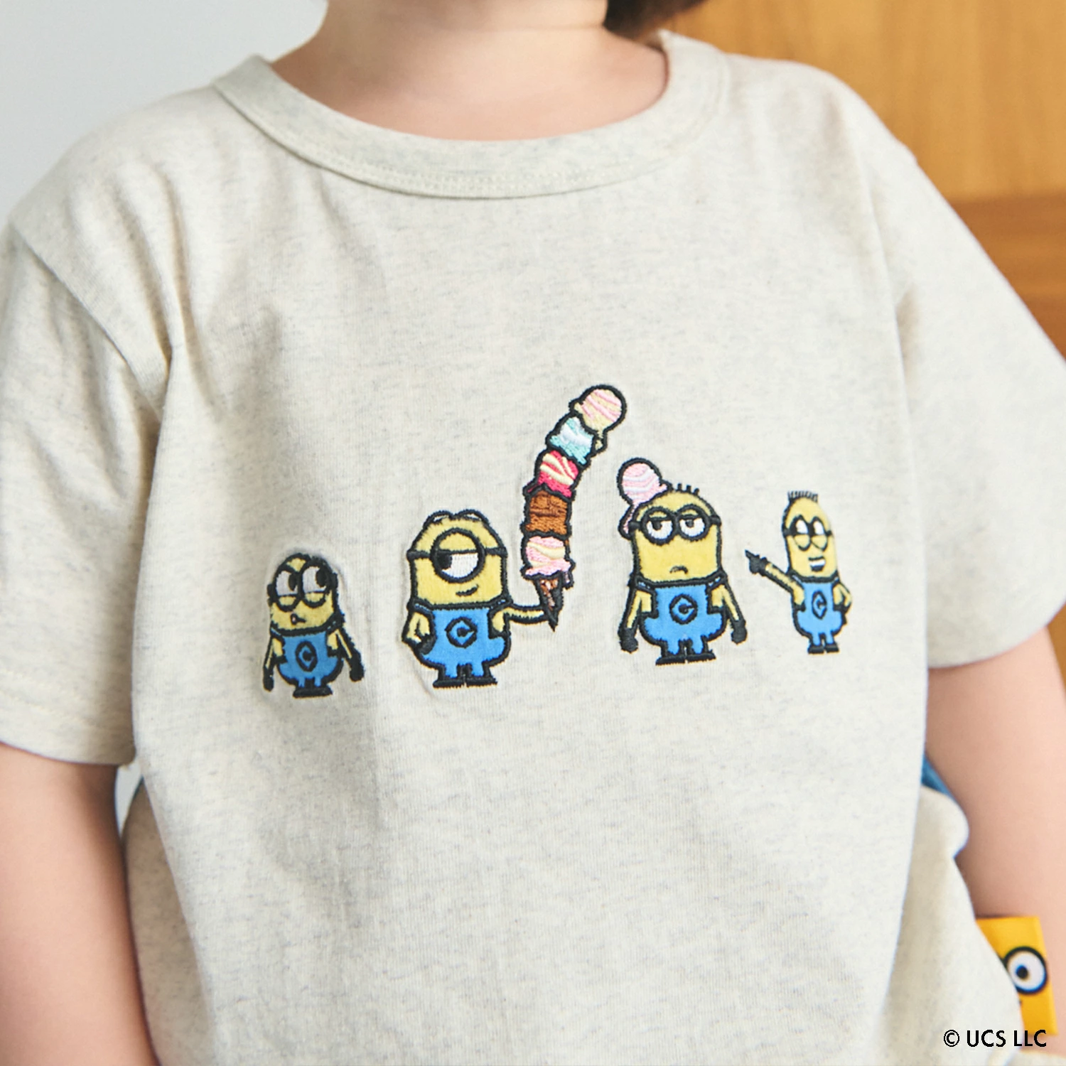 🆕【⭐訂購⭐】🌀🇯🇵 日本直送🌀#Minions 刺繡 布料拼接 短袖Tee [3款選] 🌀 [ELFA-0128]
