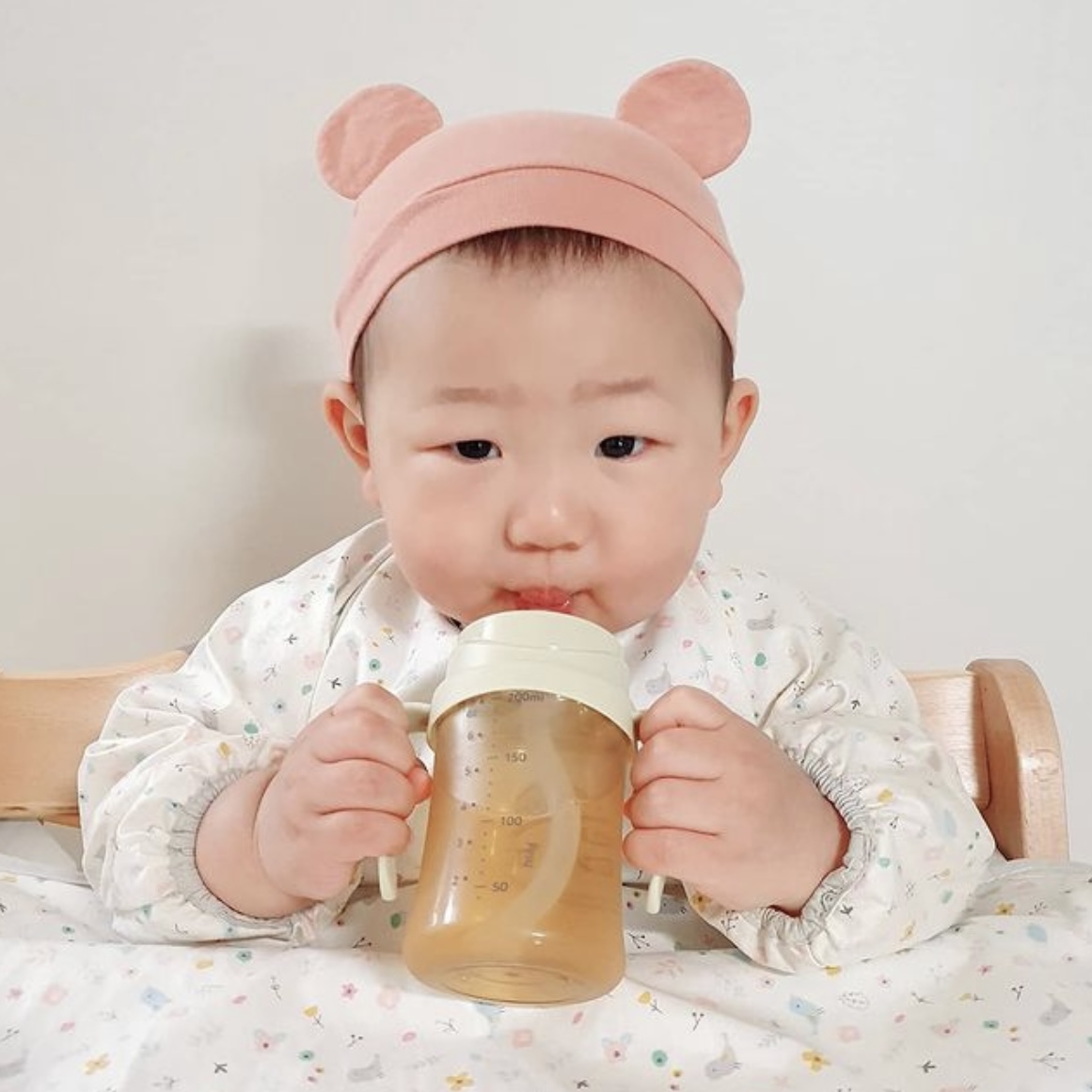 MODU'I PPSU透明吸管水杯 200mL（圓蓋）