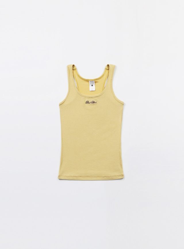 Badblood [W-TNK24-051] Classic Logo Basic Tank - Banana | KAZUE