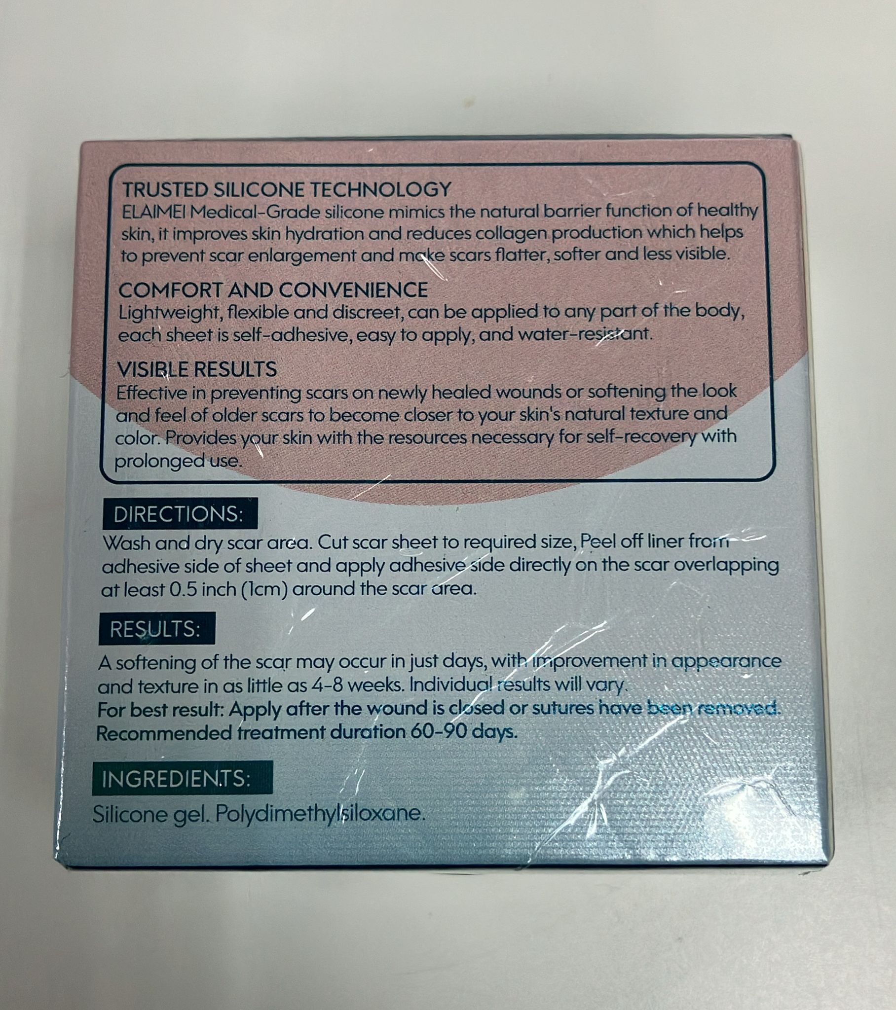 ELAIMEI 隱形疤痕貼 透明疤痕貼 祛疤去疤修復貼(2.5cm x 1.5m)  [平行進口]  TT0552