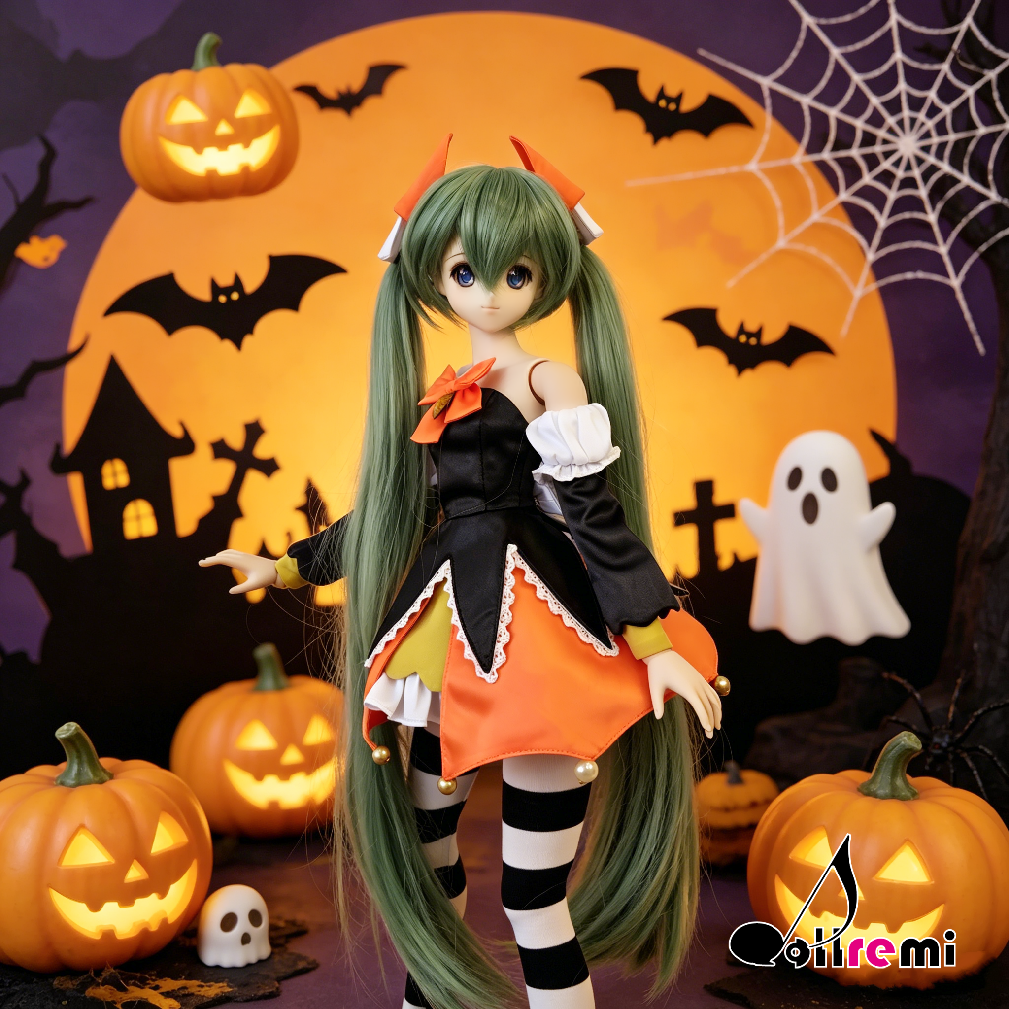 【dollremi】(DD0919) COS 初音未來 Hatsune Miku 萬聖節款式 Halloween Ver.