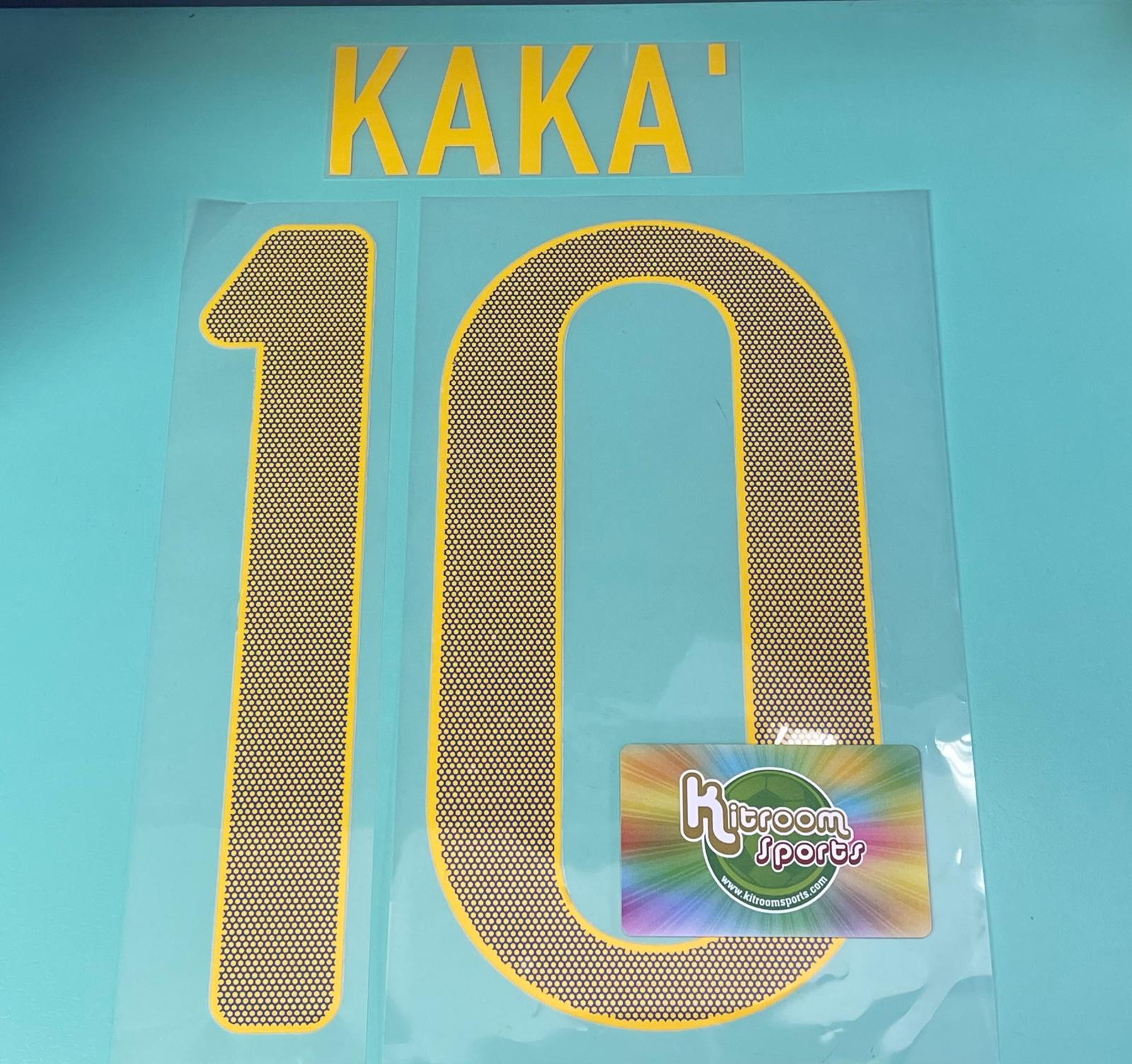 2012 Brasil Away Nameset #10 KAKA ( No front Number)