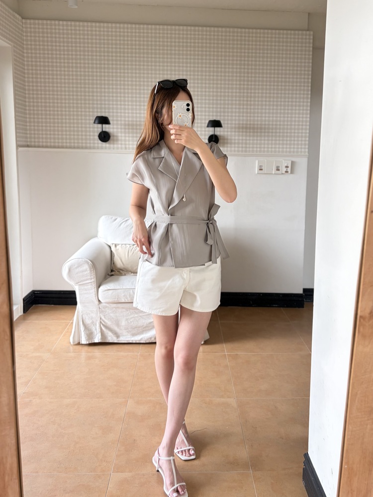 Everyday White Denim Shorts