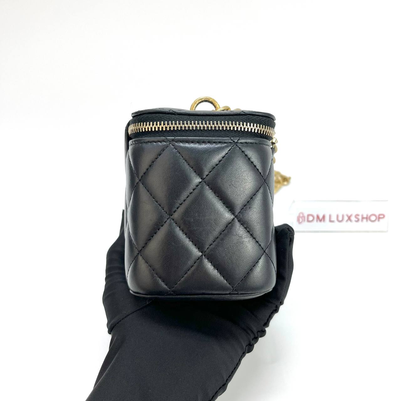 Chanel 22K Black Vanity Case GHW (Microchip)