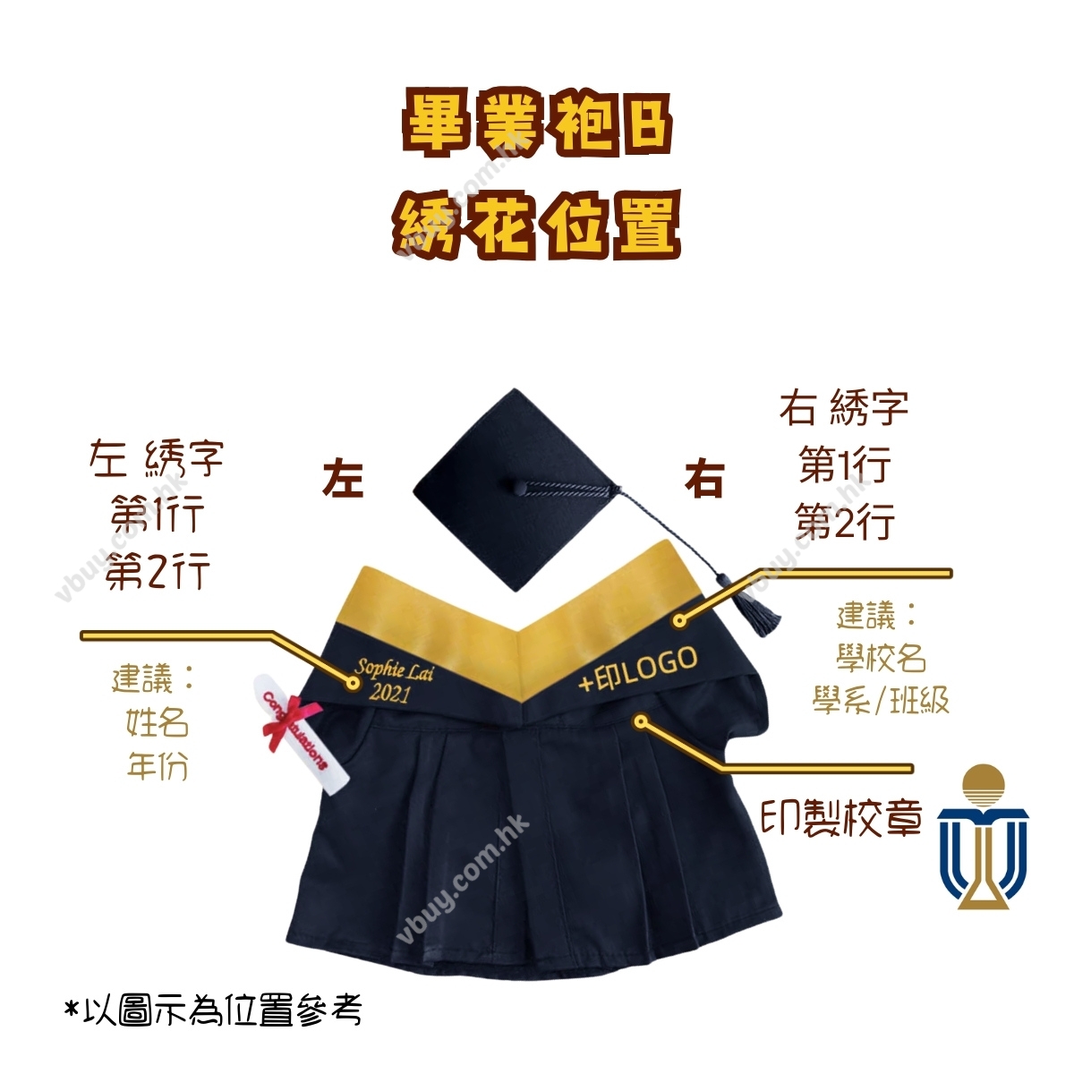 【Frozen Anna 畢業公仔】冰雪奇緣 Anna 畢業公仔｜可加名字刺繡｜幼稚園畢業禮物｜vbuy grad1860