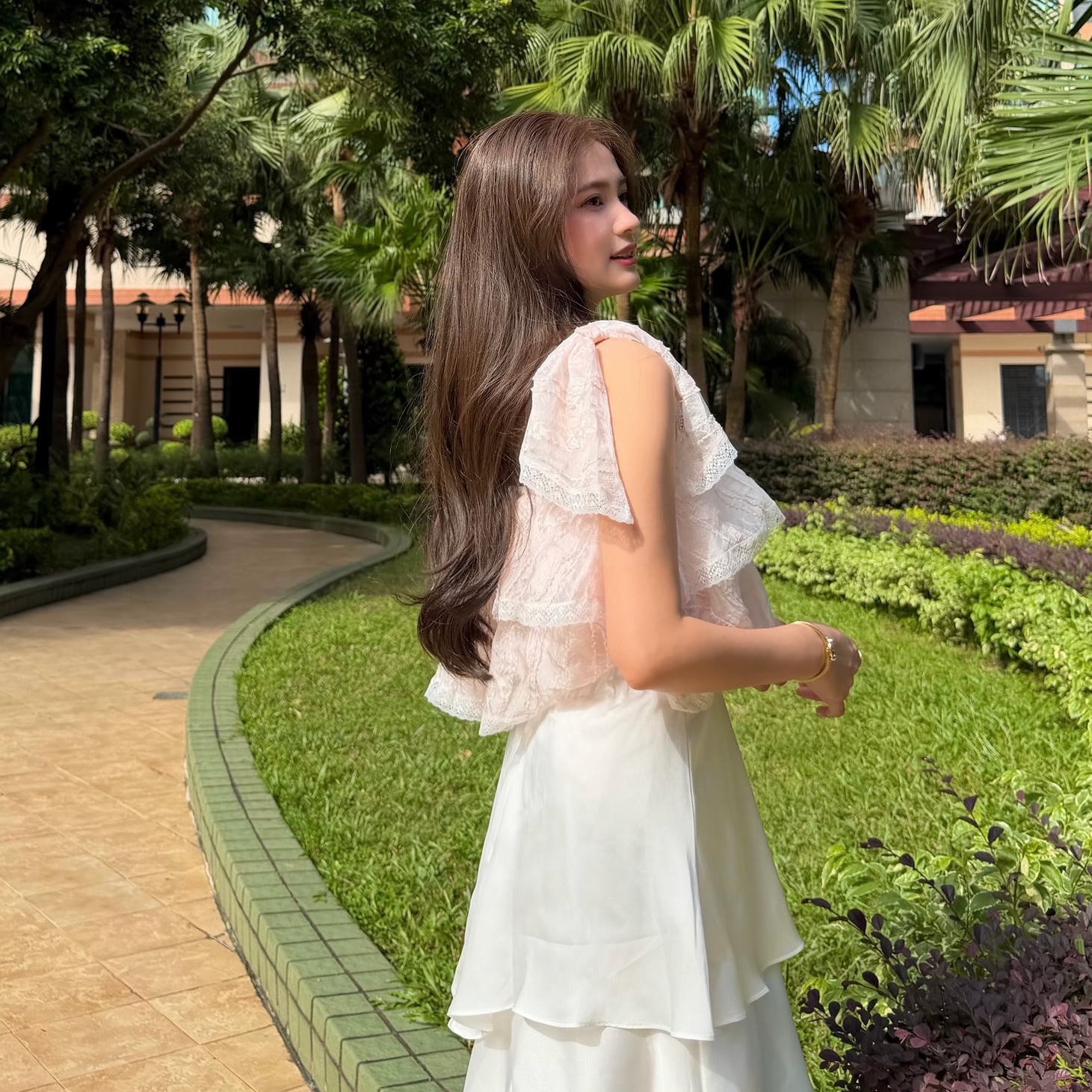 #HANNA-made# The Afternoon Tiered Blouse
