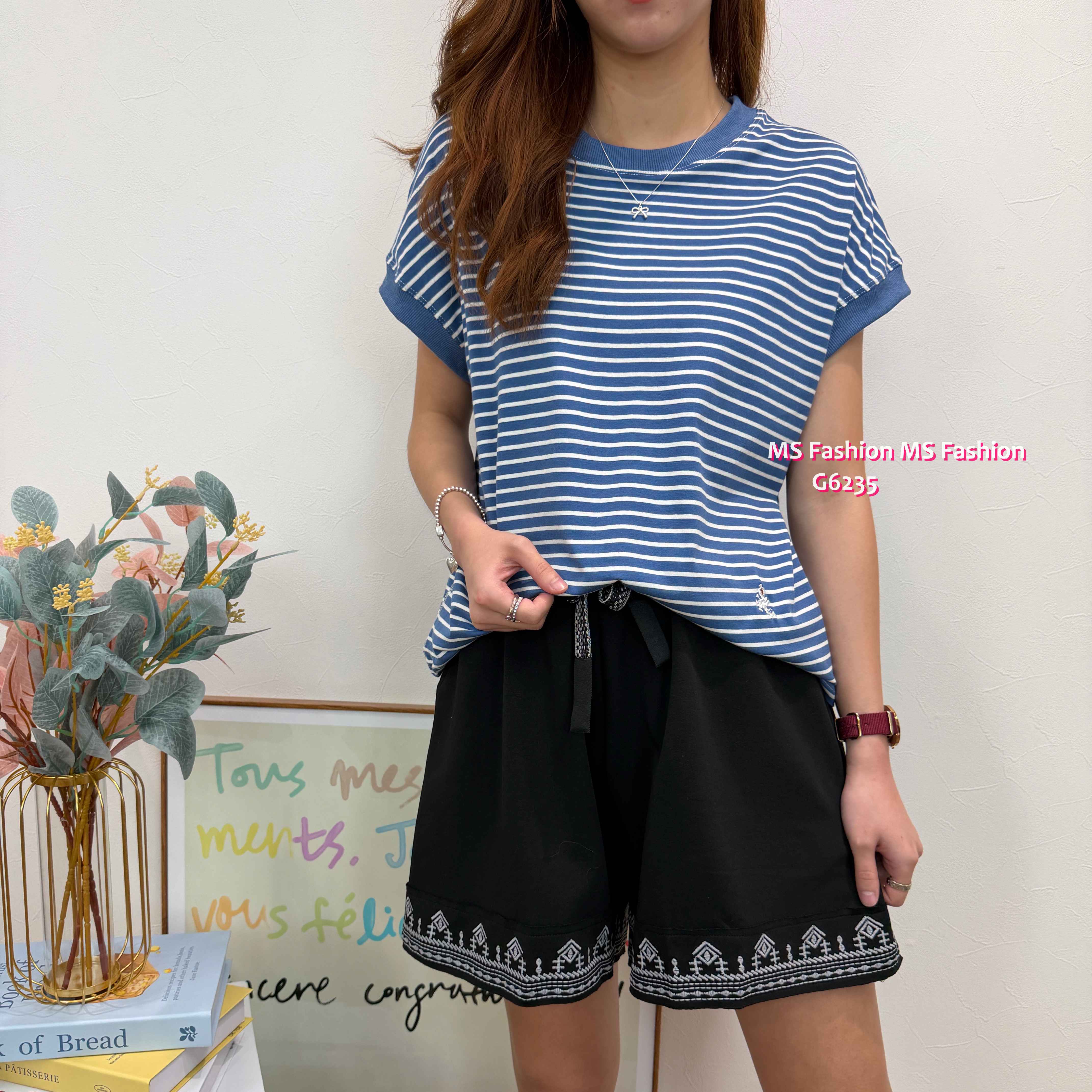 G6235 韓國🇰🇷靚色橫間top