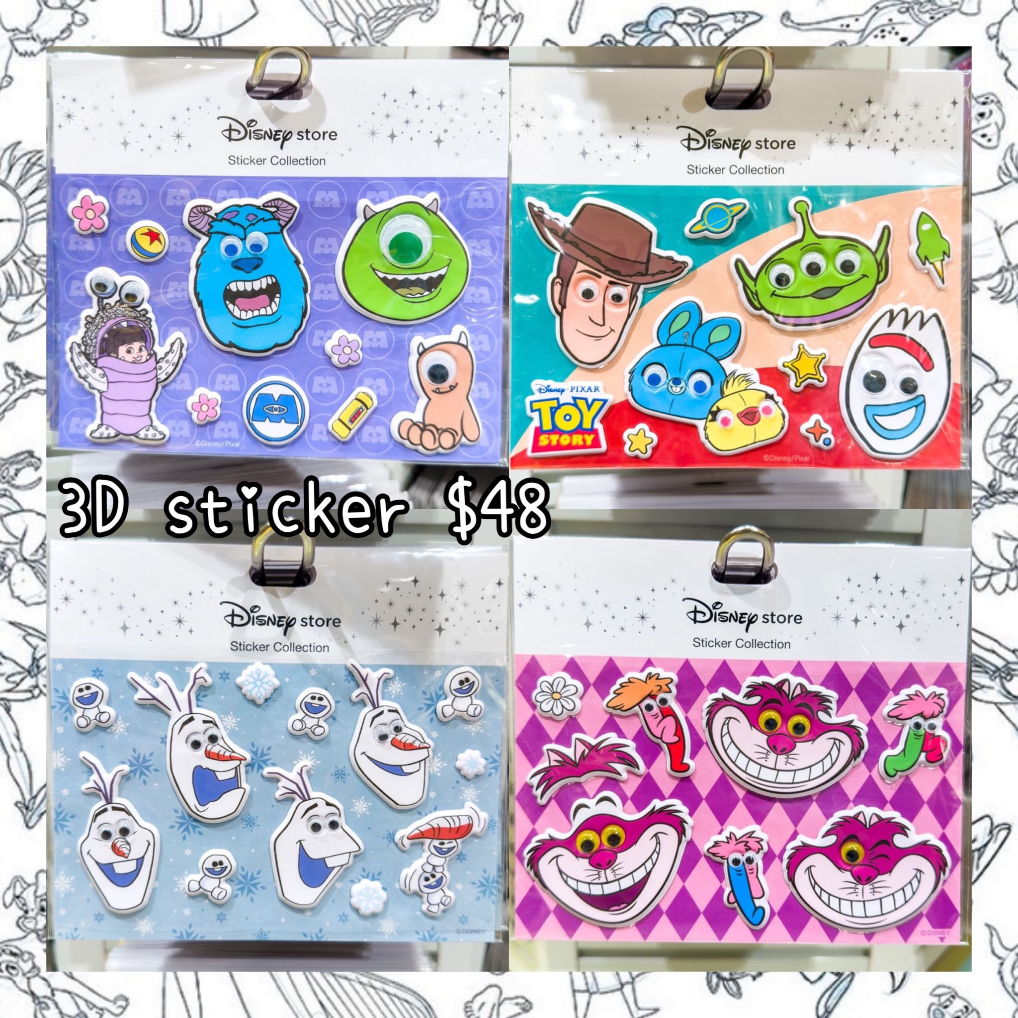 ：日本：STICKER COLLECTION 26/5 日本發賣 3D STICKER