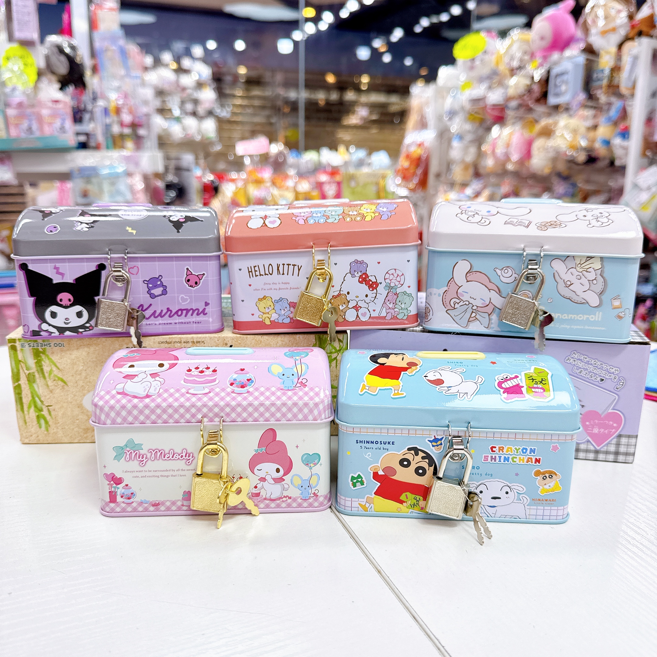 日本直送sanrio/蠟筆小新新款迷你錢箱 小童最愛