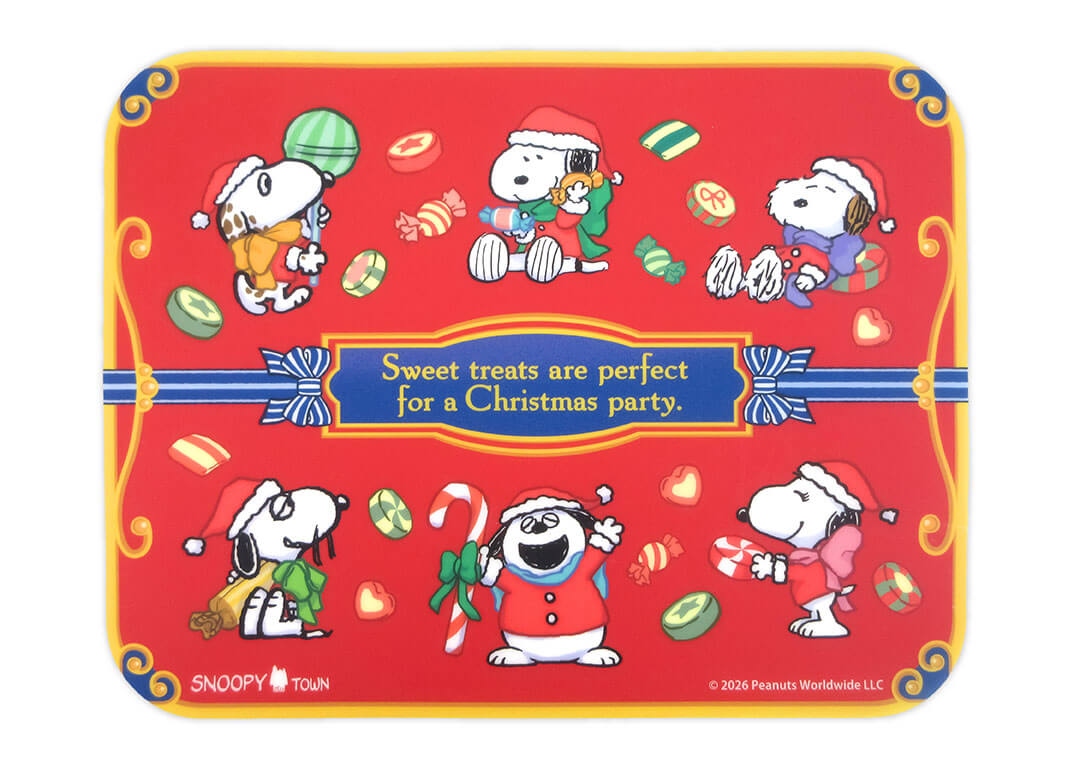 🌸 【預訂】Placemat - Snoopy Christmas 2026"SWEET CANDY CHRISTMAS with Siblings"