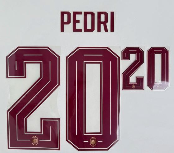 Spain 西班牙 2025-26 2星 主場/作客球衣印字 (內有多選)