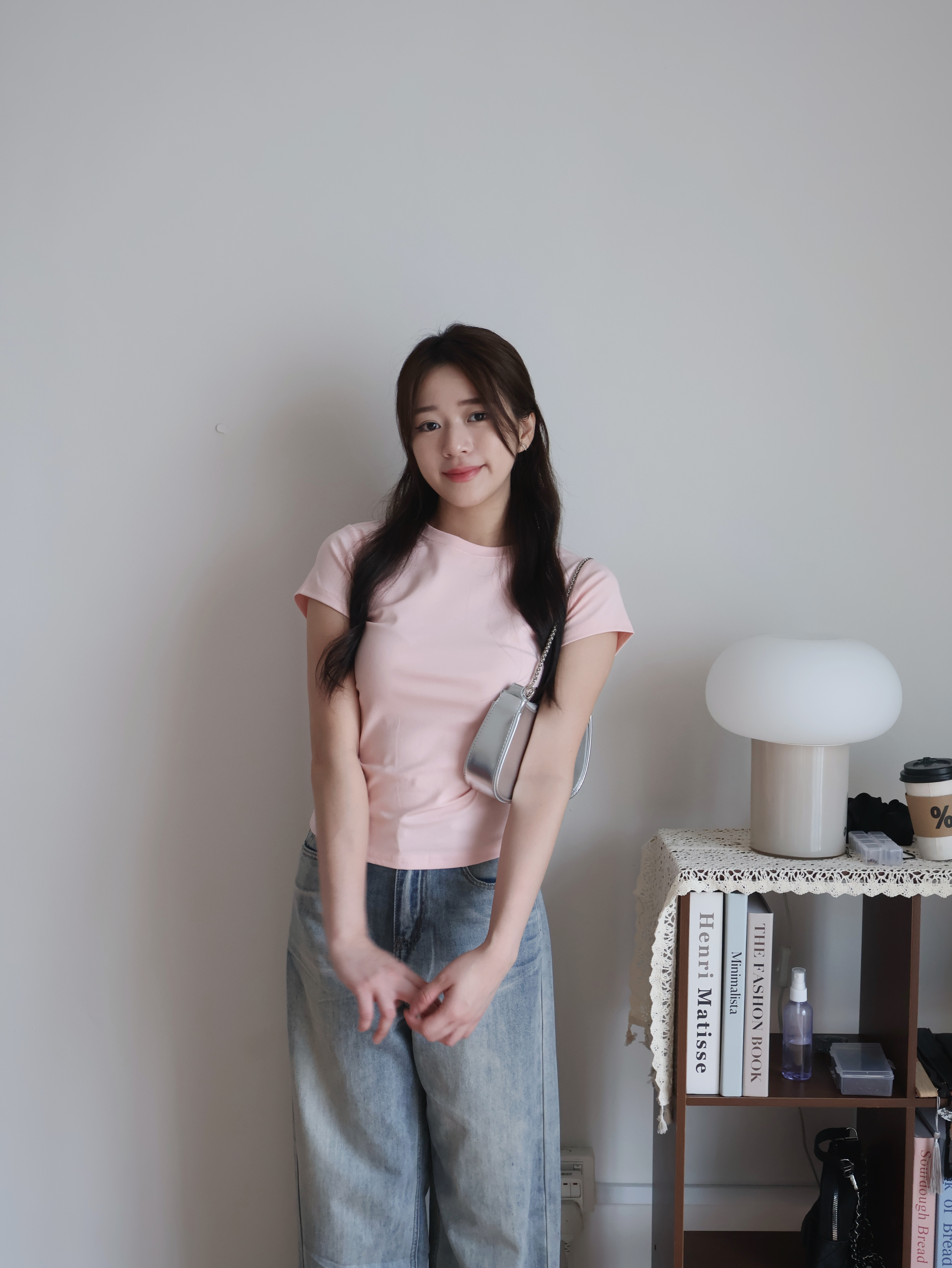 Hailey Cotton Tee | Pink