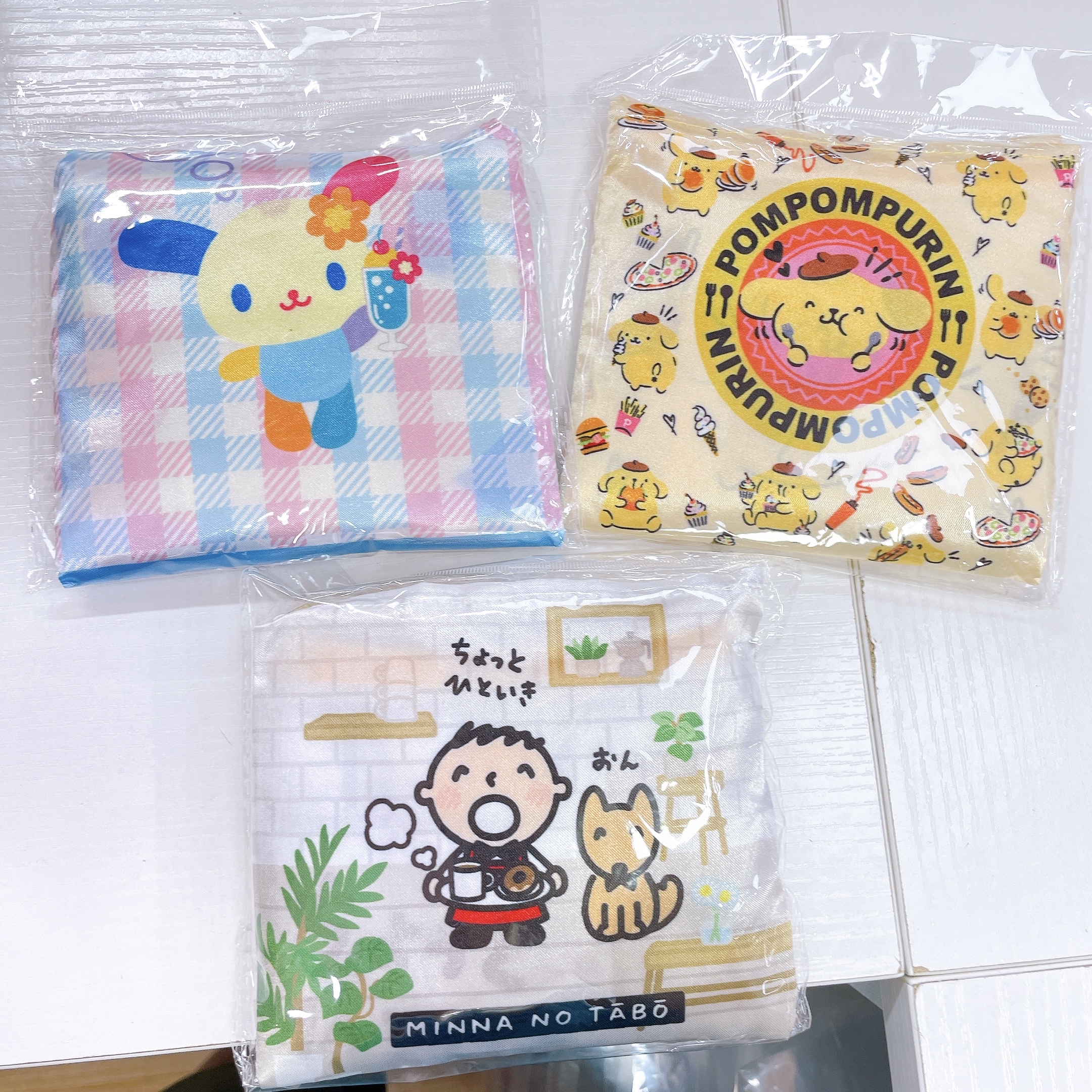 日本直送Sanrio 布甸狗大口仔 usahana背心袋